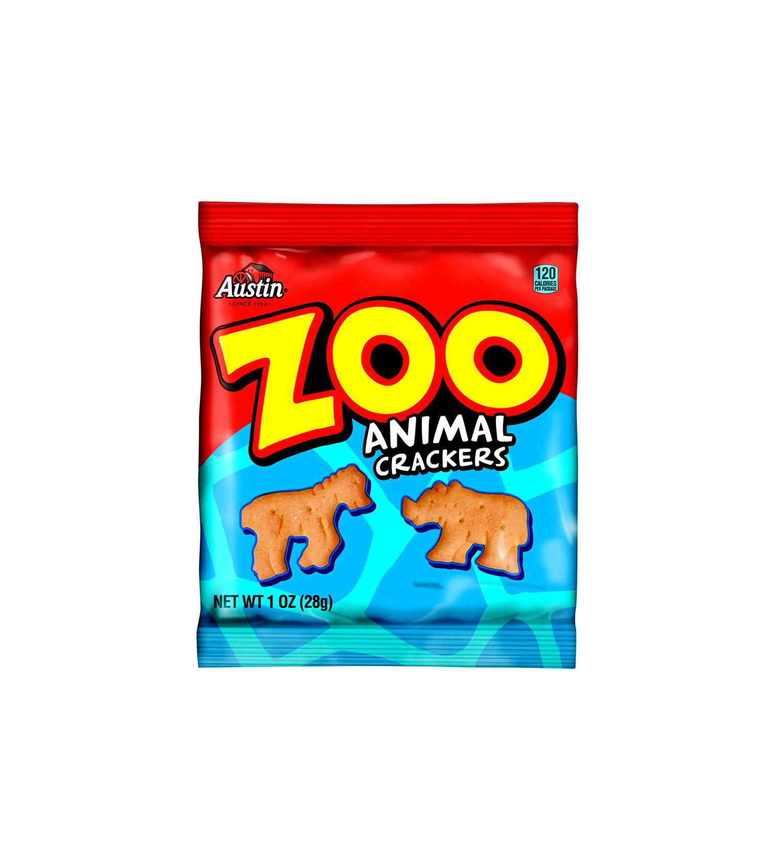 Kellogg's Austin Zoo Animal Crackers - 1oz (Pack of 100) - Buy Online on GoSupps.com