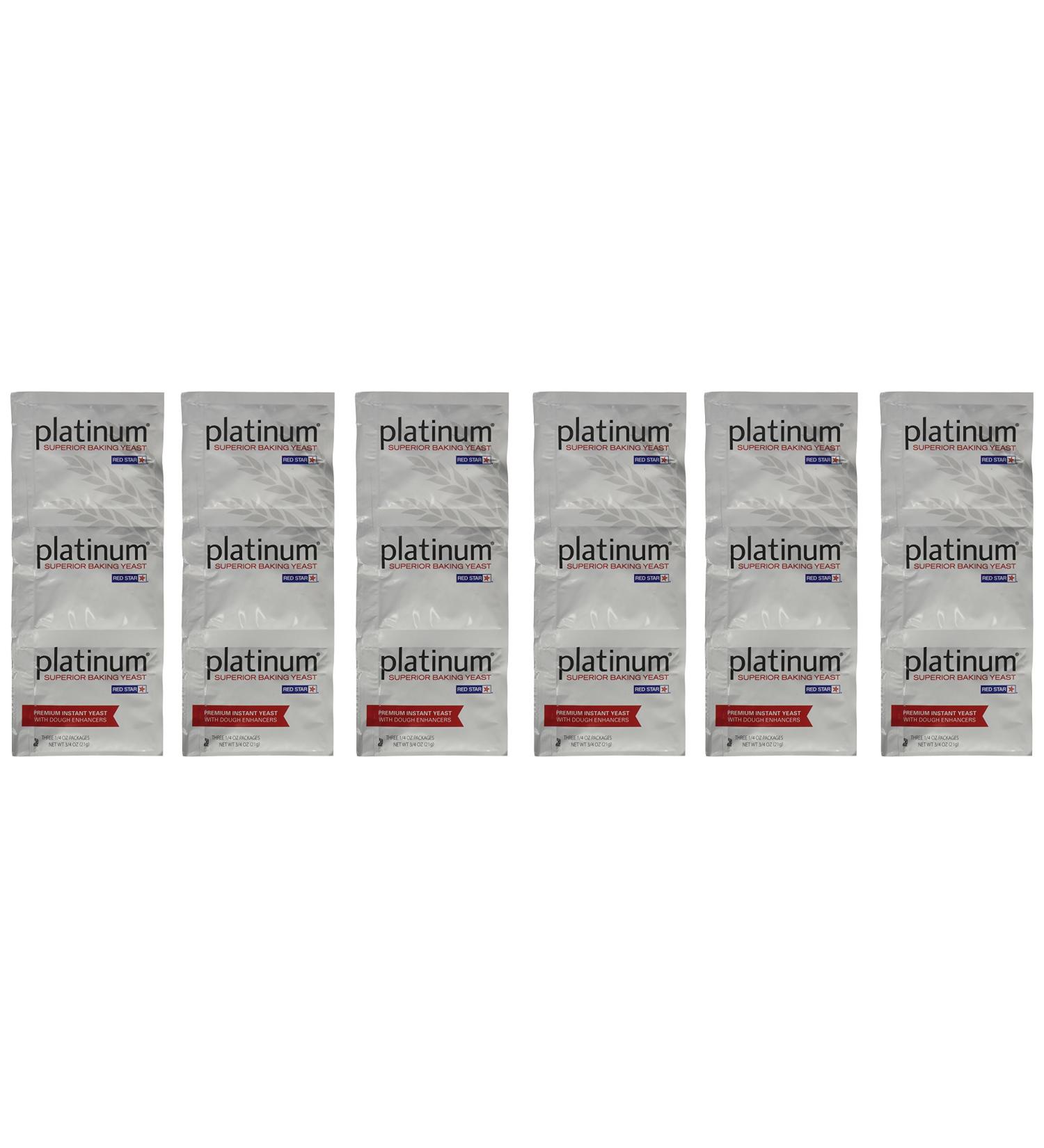 Platinum Superior Baking Yeast 0.25oz (Set of 18) - Top-Quality Bakers Yeast - Buy Online on GoSupps.com