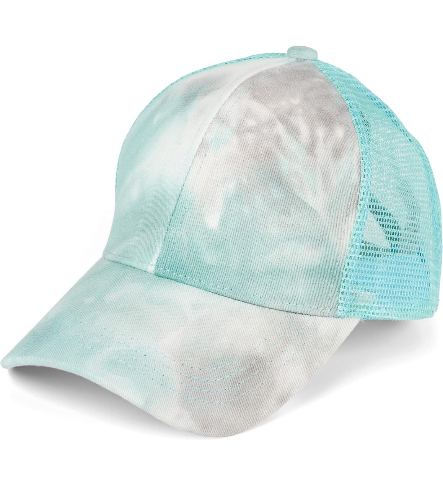 Stylbreaker Women s Ponytail Baseball Cap - Adjustable Batik Look with Mesh Gray-Turquoise Velcro Fastener - Perfect for Any Outdoor Activity - Buy Online on GoSupps.com
