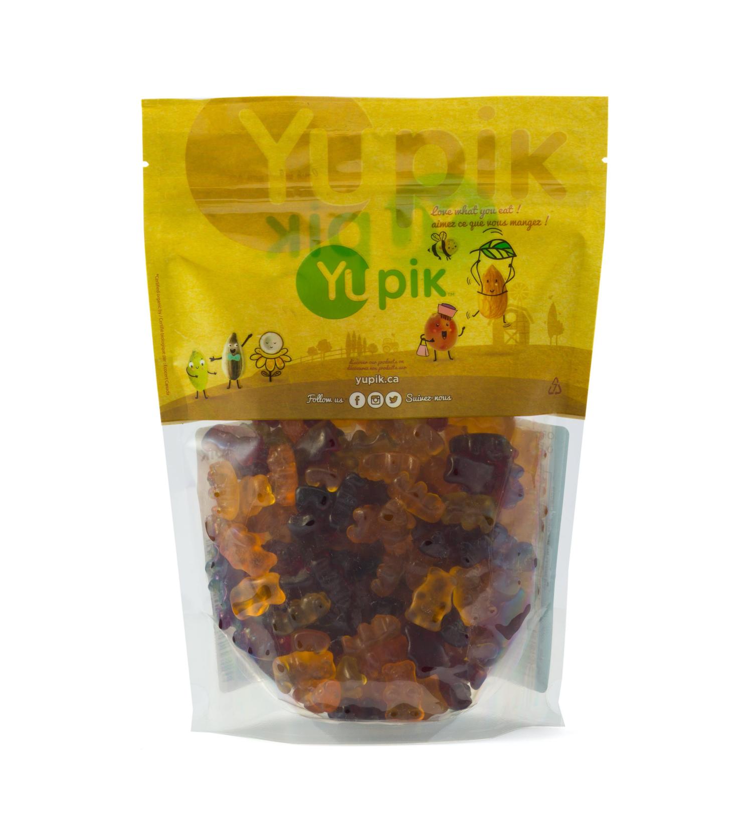 Yupik Organic Fruit Gummy Bears Gelatin-Free Gummies 500 g 6 Count Gluten-Free Vegan Non-GMO Natural Colors & Flavors Made From Fruit Juice Sweet Candy Ideal for Gifting & Holidays 3 kg - Buy Online on GoSupps.com