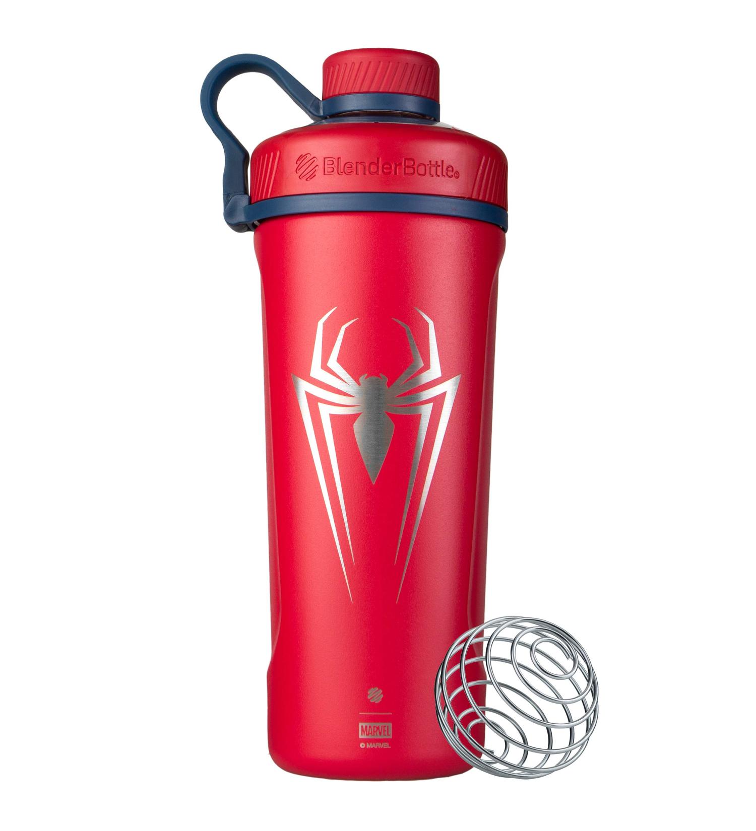 BlenderBottle Marvel Radian 26oz Insulated Stainless Steel Shaker Cup - Spider-Man Edition - Buy Online on GoSupps.com