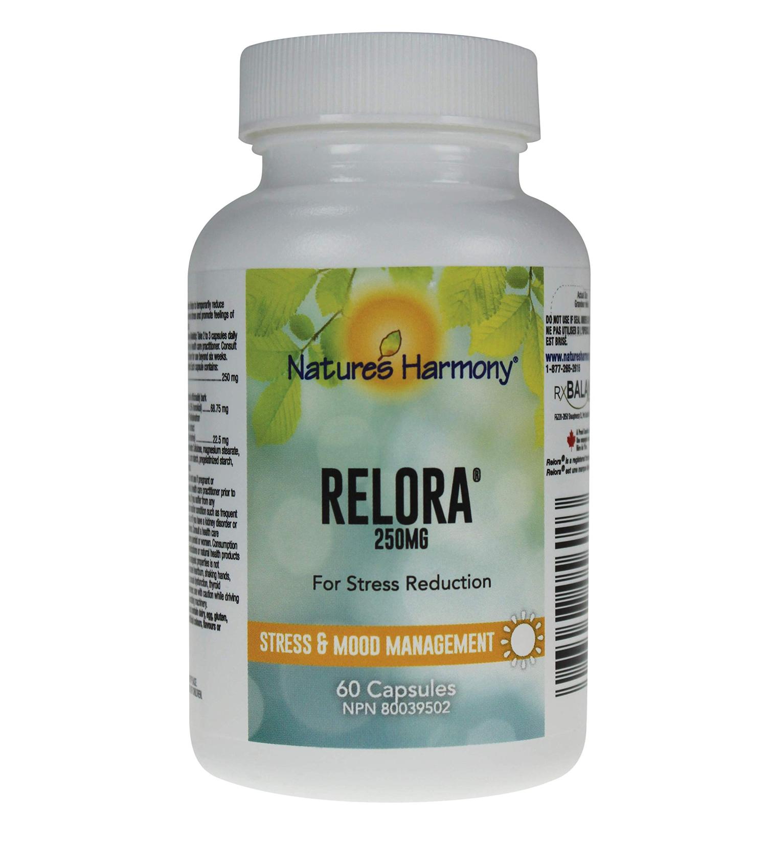 Nature's Harmony Relora 250mg(60 Capsules) - Buy Online on GoSupps.com