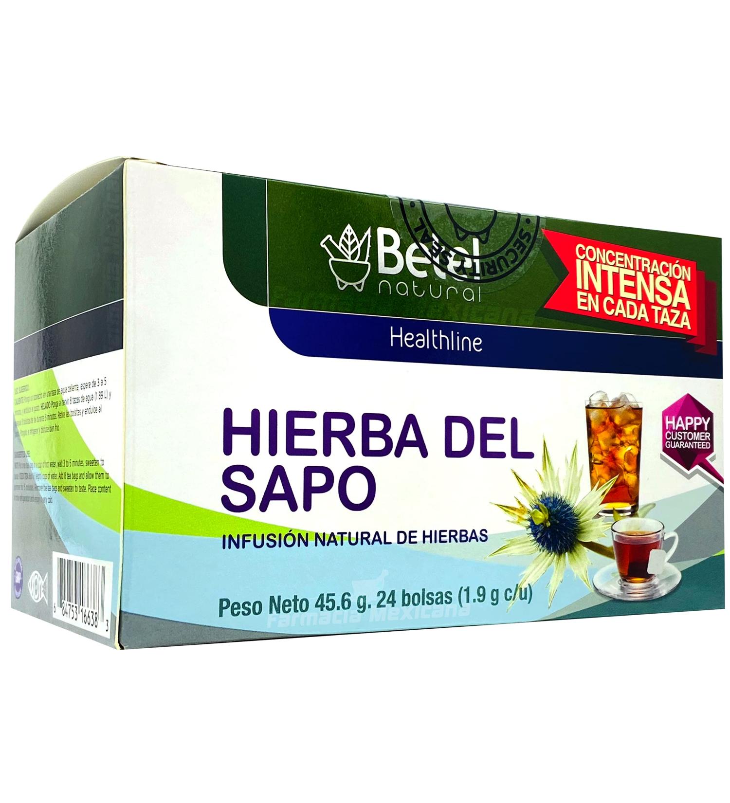 Betel Natural Premium Hierba del Sapo Tea - 24 Tea Bags - Healthy Detox Herbal Tea - Buy Online on GoSupps.com