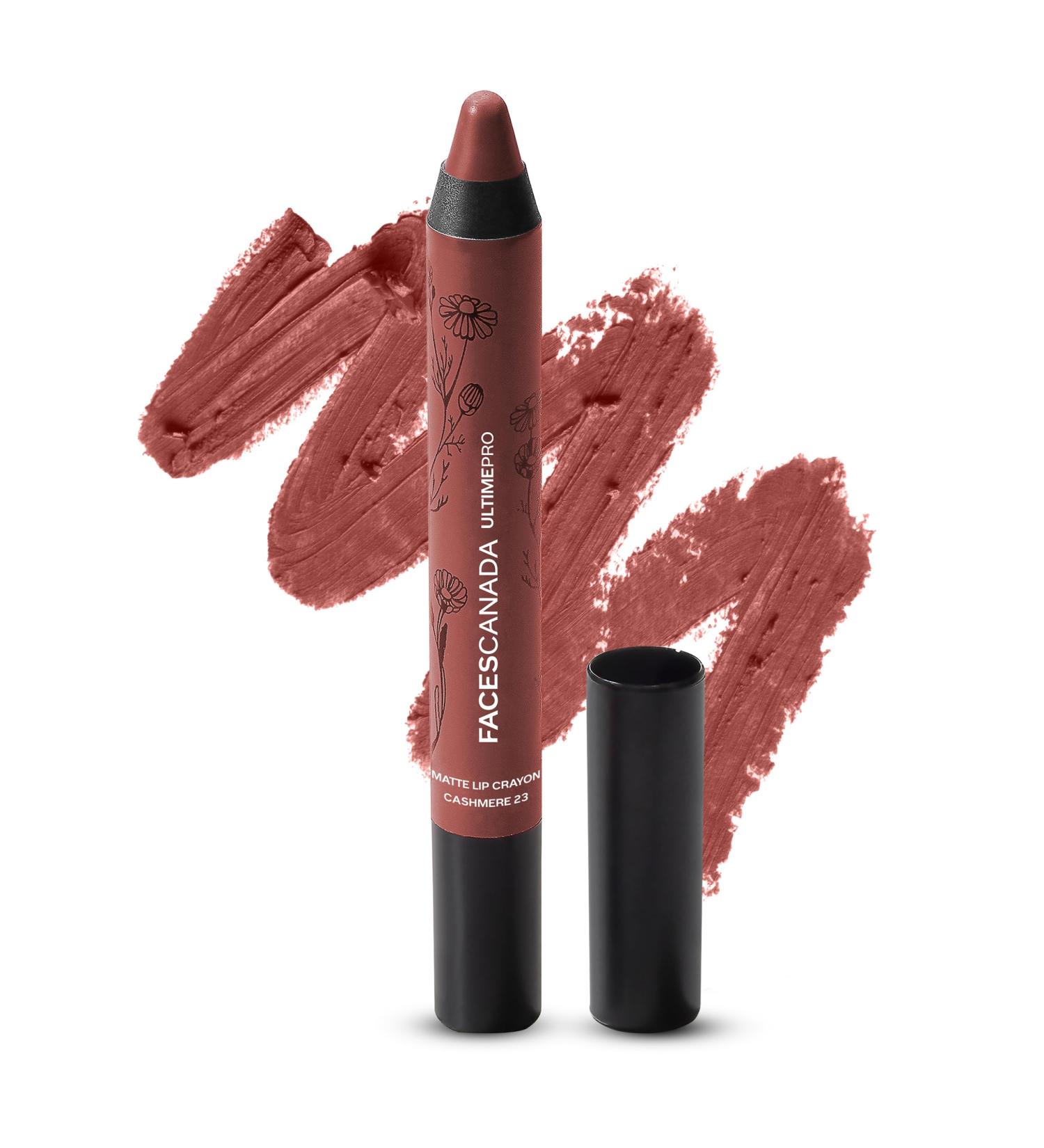 FACES CANADA Ultime Pro Matte Lip Crayon Cashmere 23 - 2.8 gm | Buy Online Internationally - Buy Online on GoSupps.com