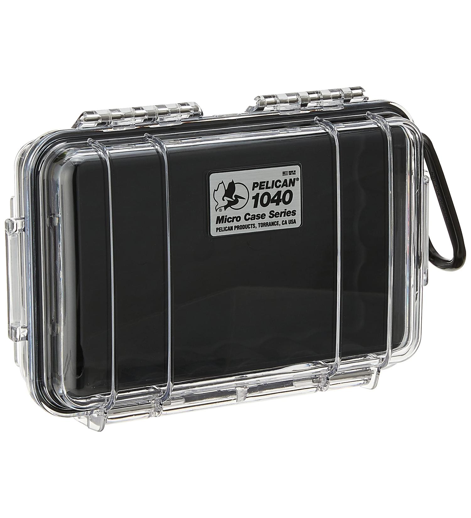 Pelican 1040 Micro Case Black/Clear - Model 1040-025-100 | Waterproof & Crushproof - Buy Online on GoSupps.com