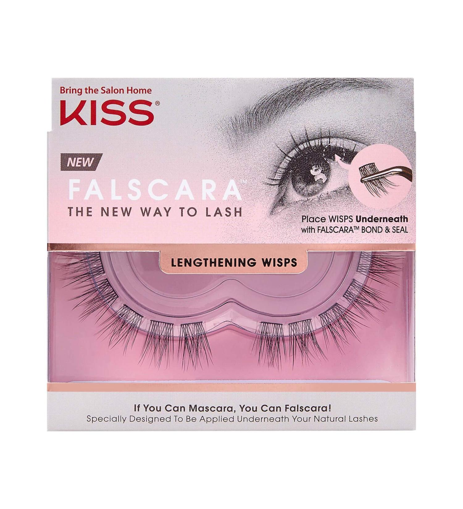 KISS FALSCARA DIY Eyelash Extensions - Feather-Light Synthetic WISPS Reusable Artificial Eyelashes 24 Mini Pack for Authentic Look - Buy Online on GoSupps.com