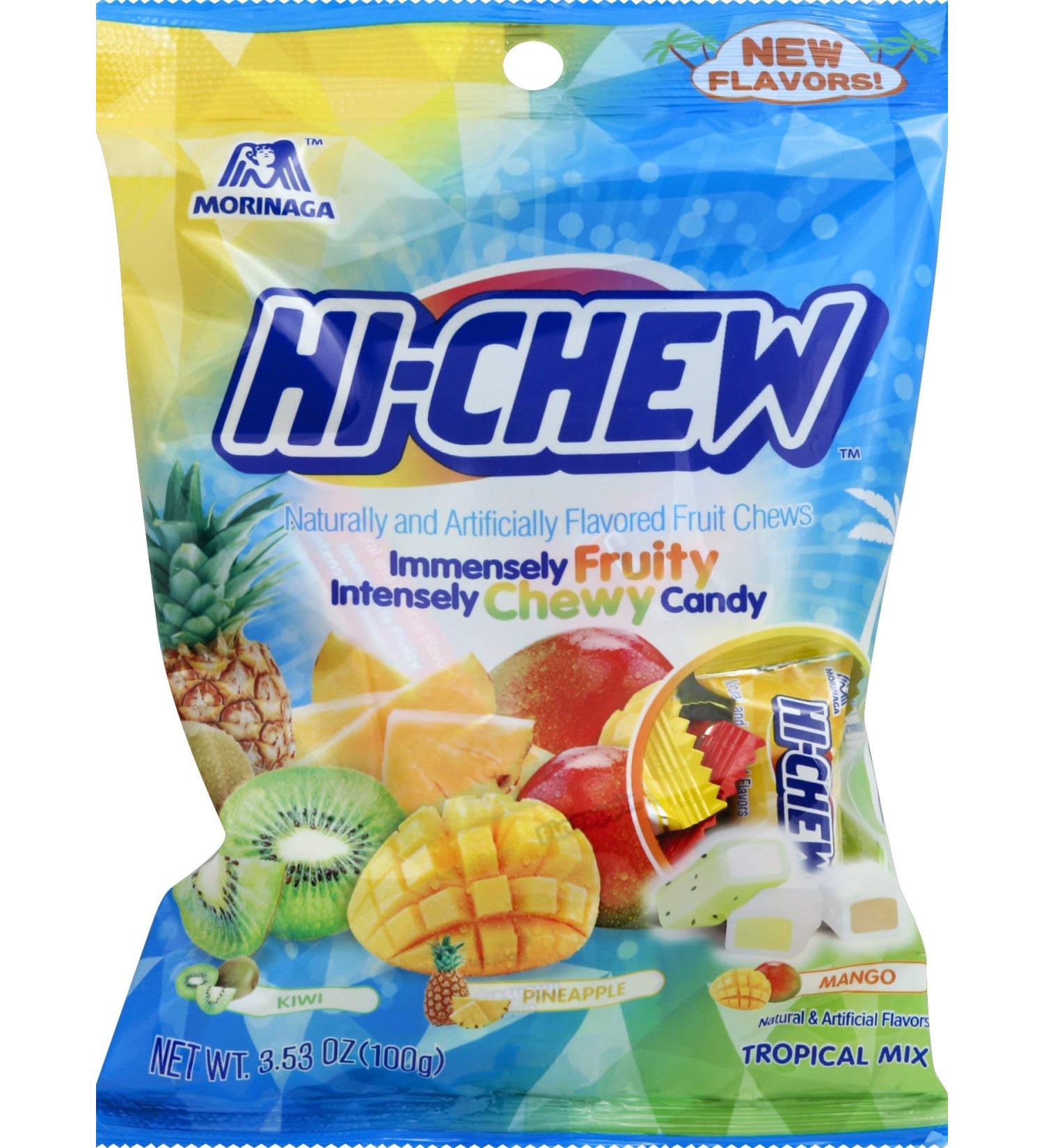 Morinaga Hi-Chew Tropical Mix Flavoured Fruit Chews 100g - Buy Online on GoSupps.com