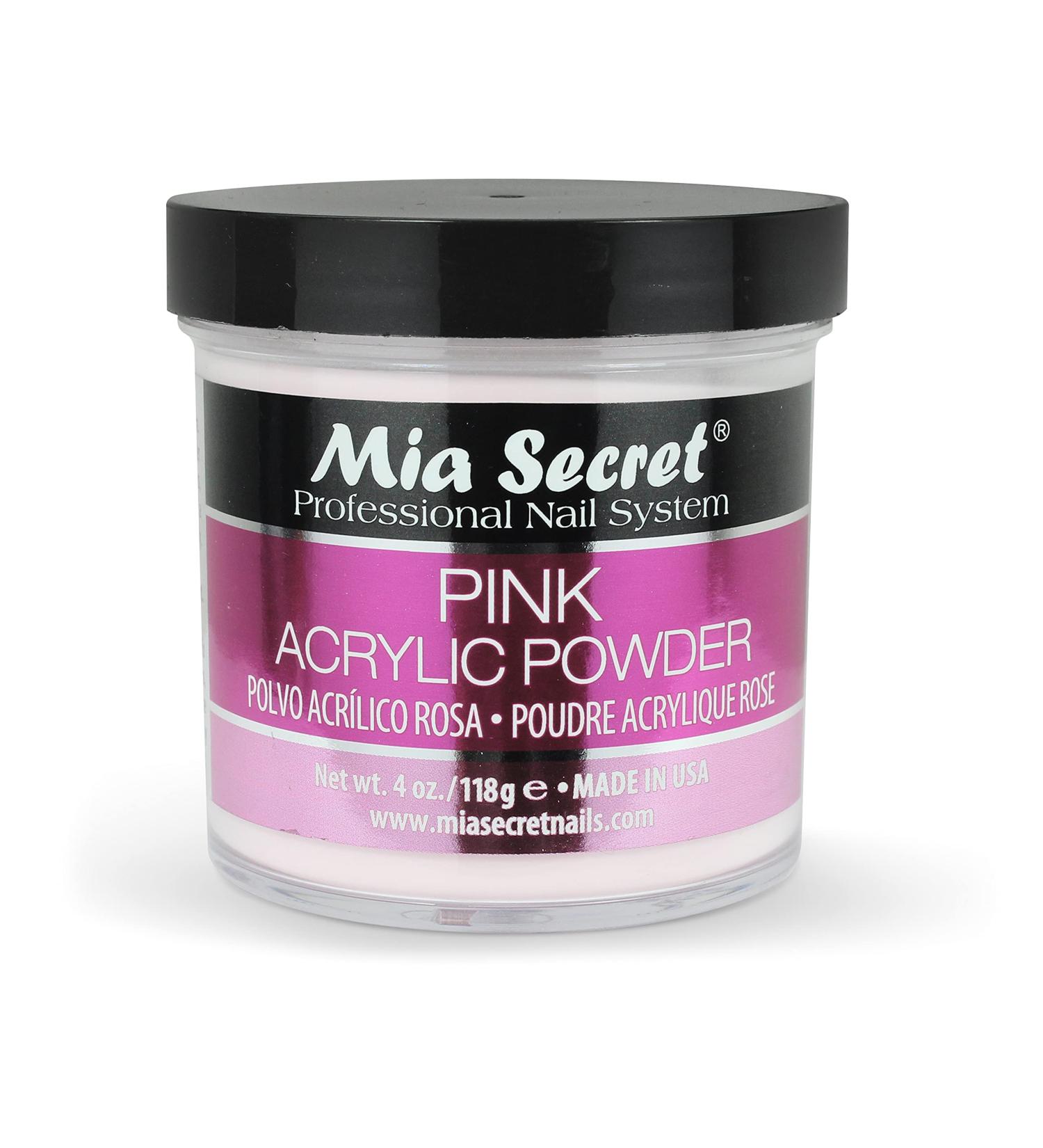 Mia Secret Pink Acrylic Powder 4 oz. - Professional-Grade Nail Enhancement Powder - Buy Online on GoSupps.com