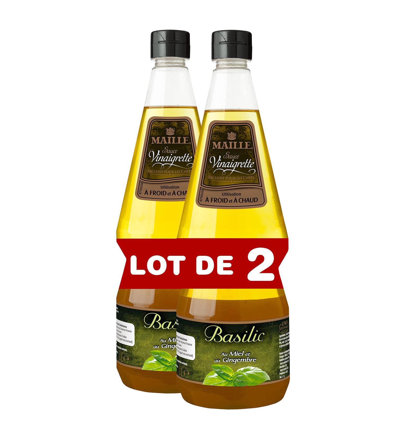 Maille Basil Dressing Sauce Homemade Flavors 1 l - Pack of 2 - Buy Online on GoSupps.com