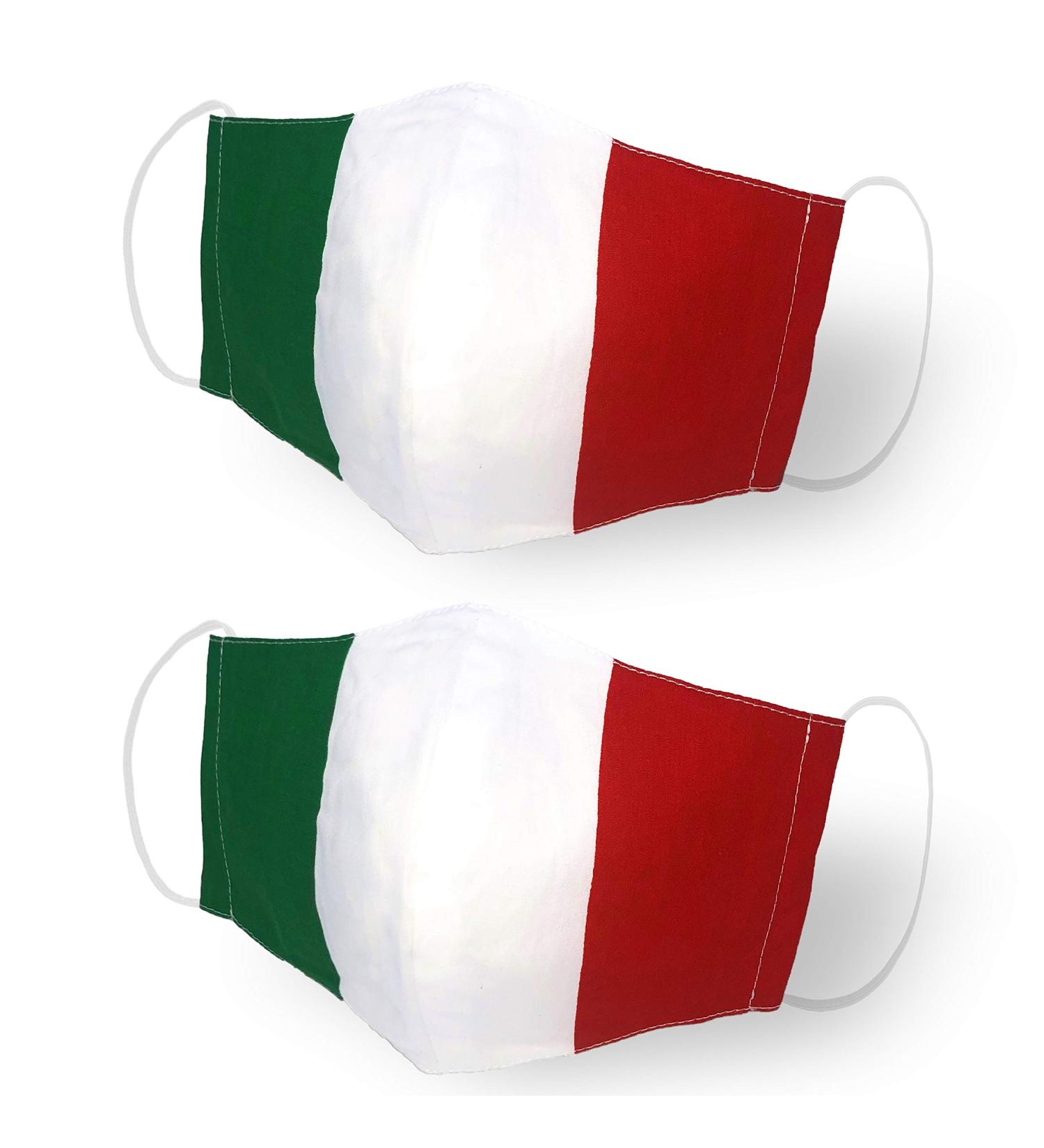 Kanguru Unisex Green Mask Adult Multi-Coloured 1251 - Italian Flag Design - Buy Online on GoSupps.com