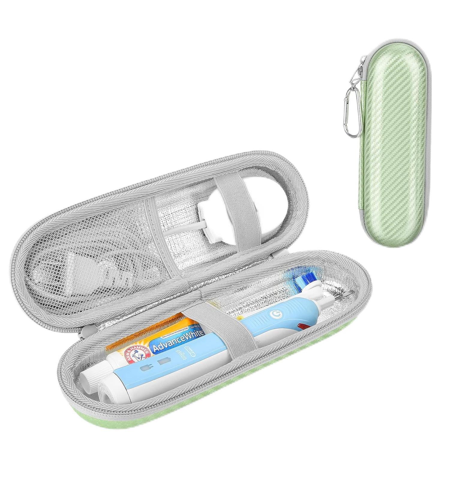 Case for Braun Oral B/Oral-b Pro/Philips Sonicare/Sonic Electric Toothbrush with Accessories Storage Portable Holder Protective Cover (Green) - Buy Online on GoSupps.com
