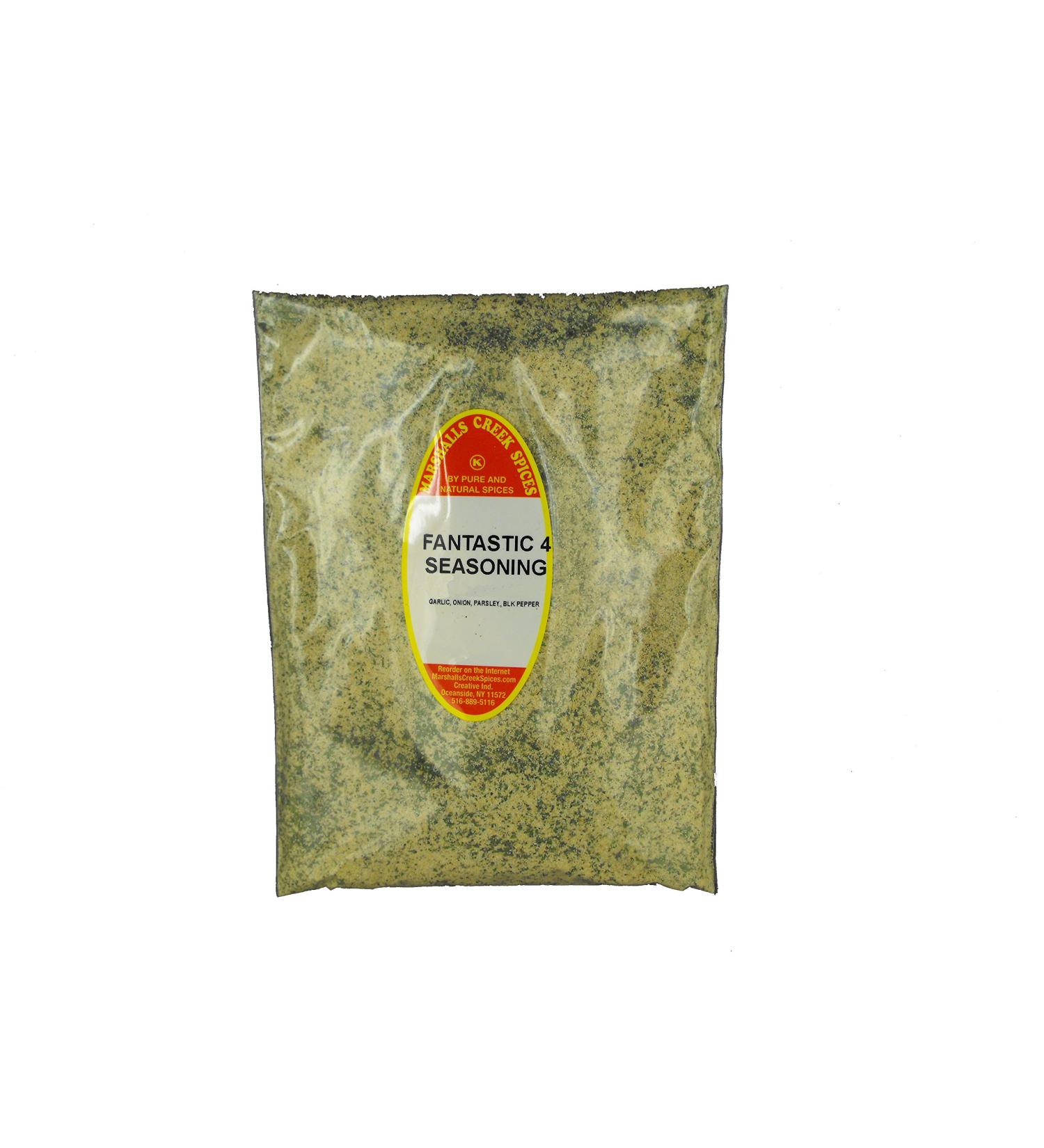 Marshalls Creek Spices Marshalls Creek Kosher Spices Fantastic 4 Seasoning No Salt Refill 10 Oz 10 ounces Black Pepper 10 Count (Pack of 1)