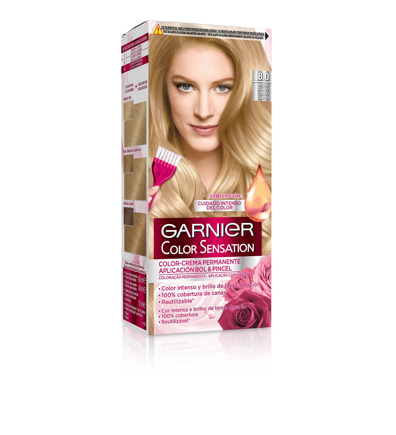 Garnier Color Sensation 8.0 Luminous Blonde Permanent Hair Colour - Buy Online on GoSupps.com