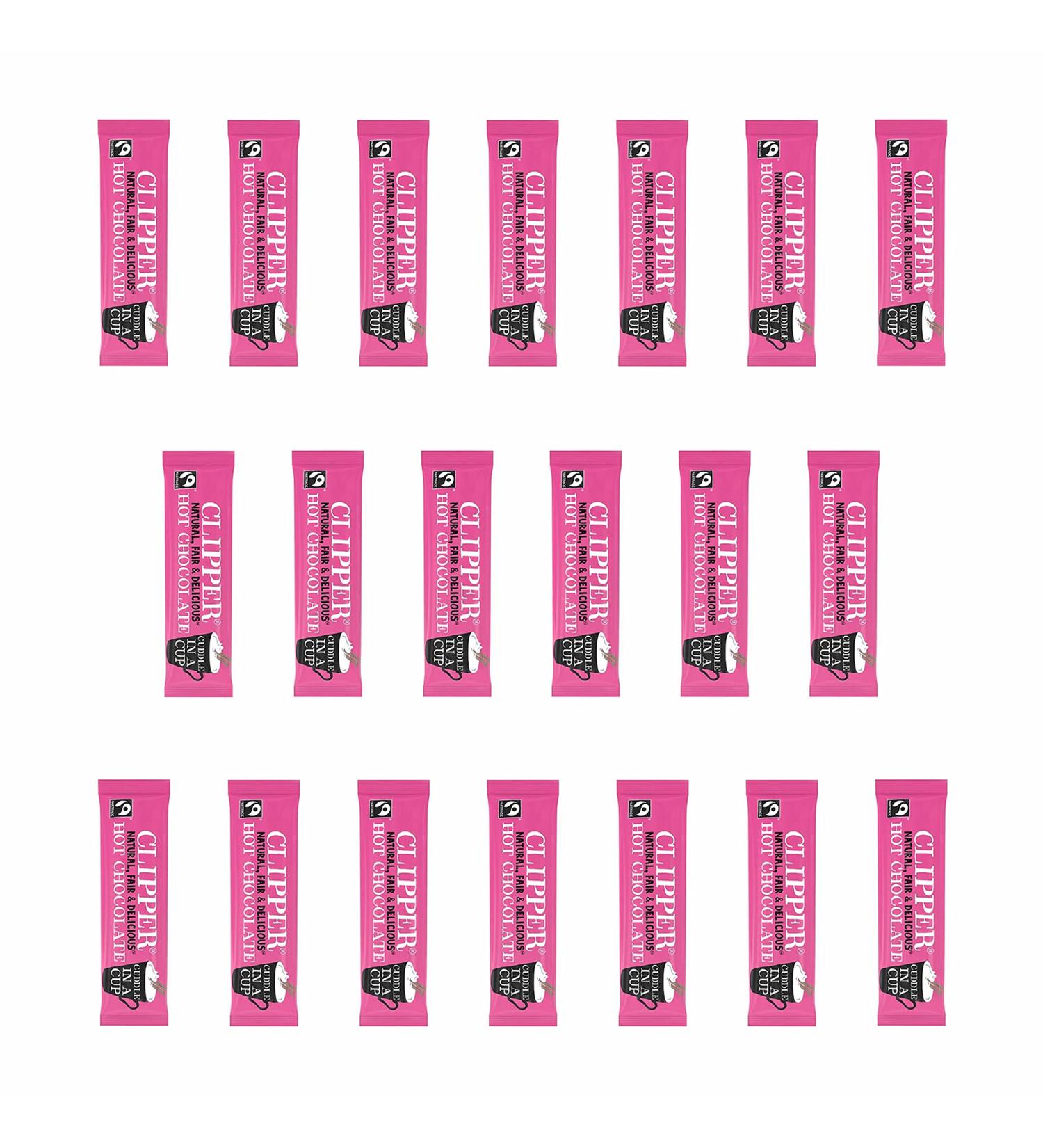 Clipper Fairtrade Hot Chocolate Sachets 28g - Pack of 20 - Buy Online on GoSupps.com