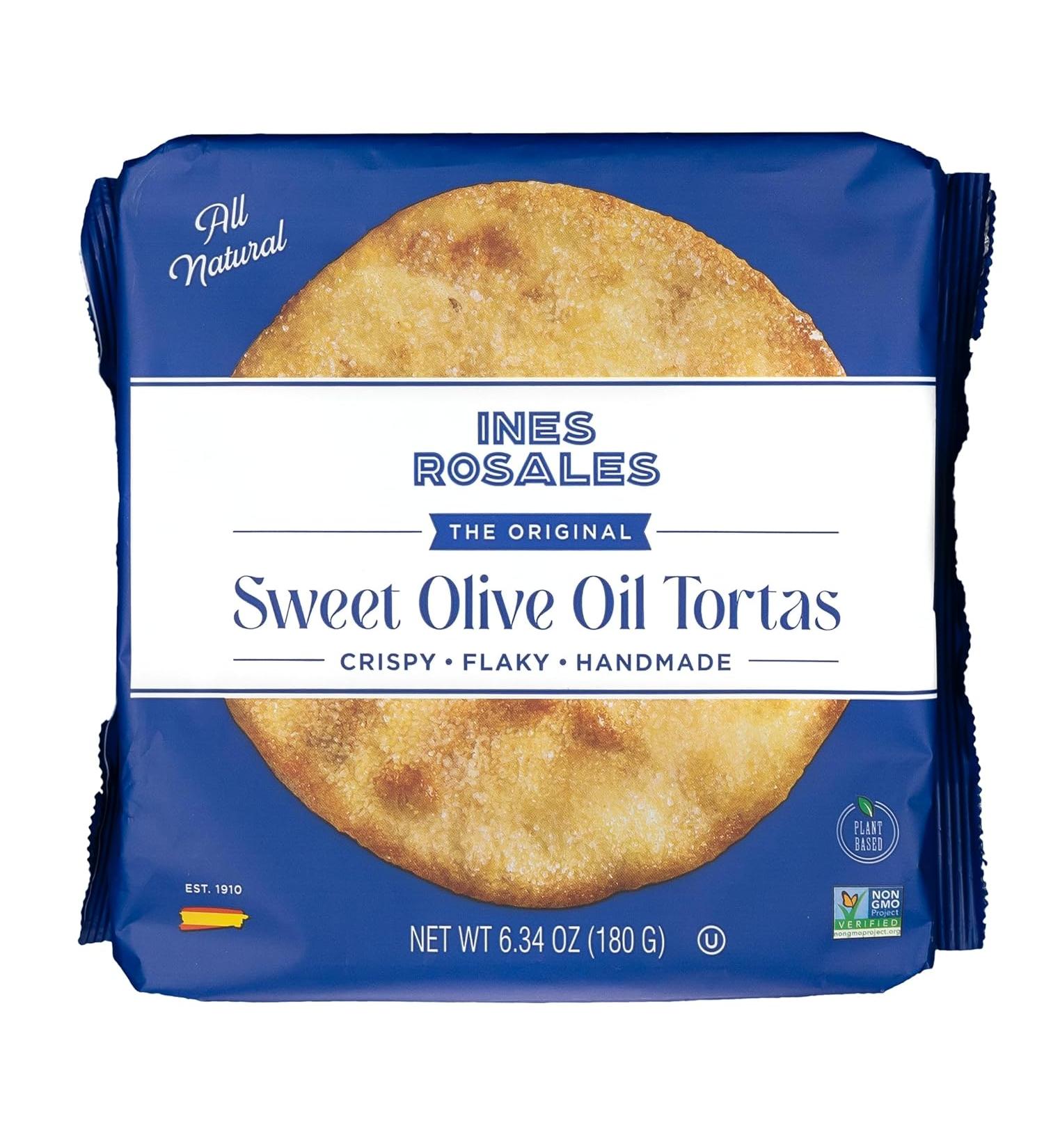 Ines Rosales Original Sweet Olive Oil Tortas - Fine Mediterranean Crisps - 6.34 Oz Pack (Pack of 1) - Buy Online on GoSupps.com