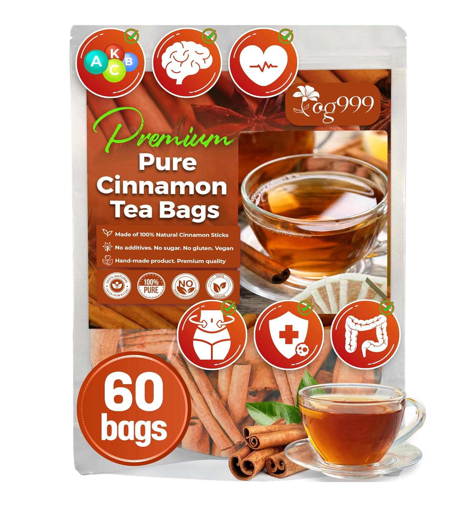 TOG999 Special Tea - Pure Cinnamon - 60 Tea Bags - Buy Online on GoSupps.com