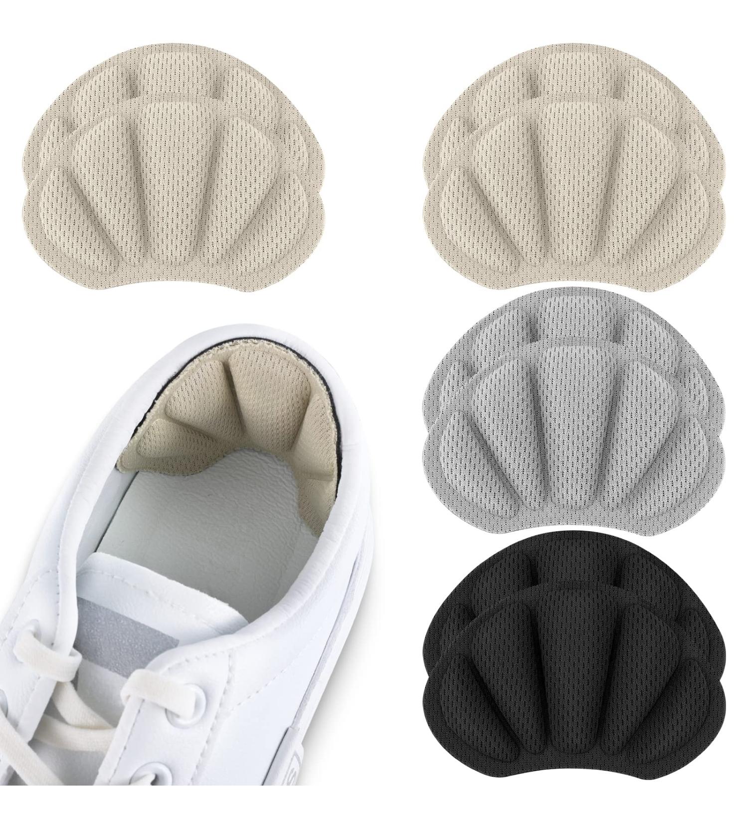 Flintronic 4 Pairs Sneaker Heel Repair Patches - Leather Protector for Most Shoes - Gray, Black, Beige (Set of 4) - Buy Online on GoSupps.com