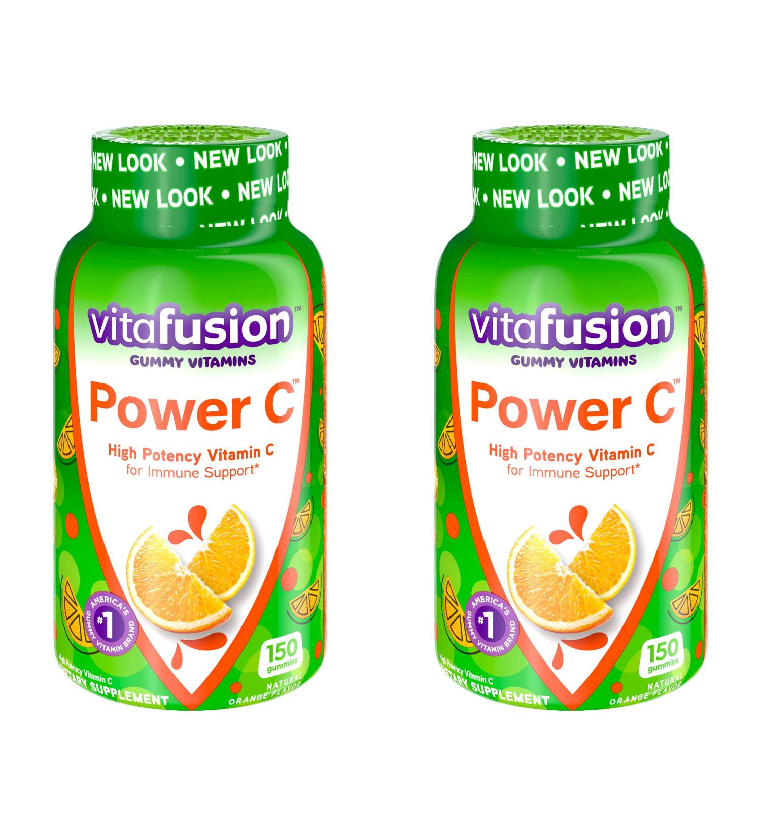 VF Power C Gummy Vitamins for Adults 2 Pack - 150 Count x 2 | Immune Support Supplement - Buy Online on GoSupps.com