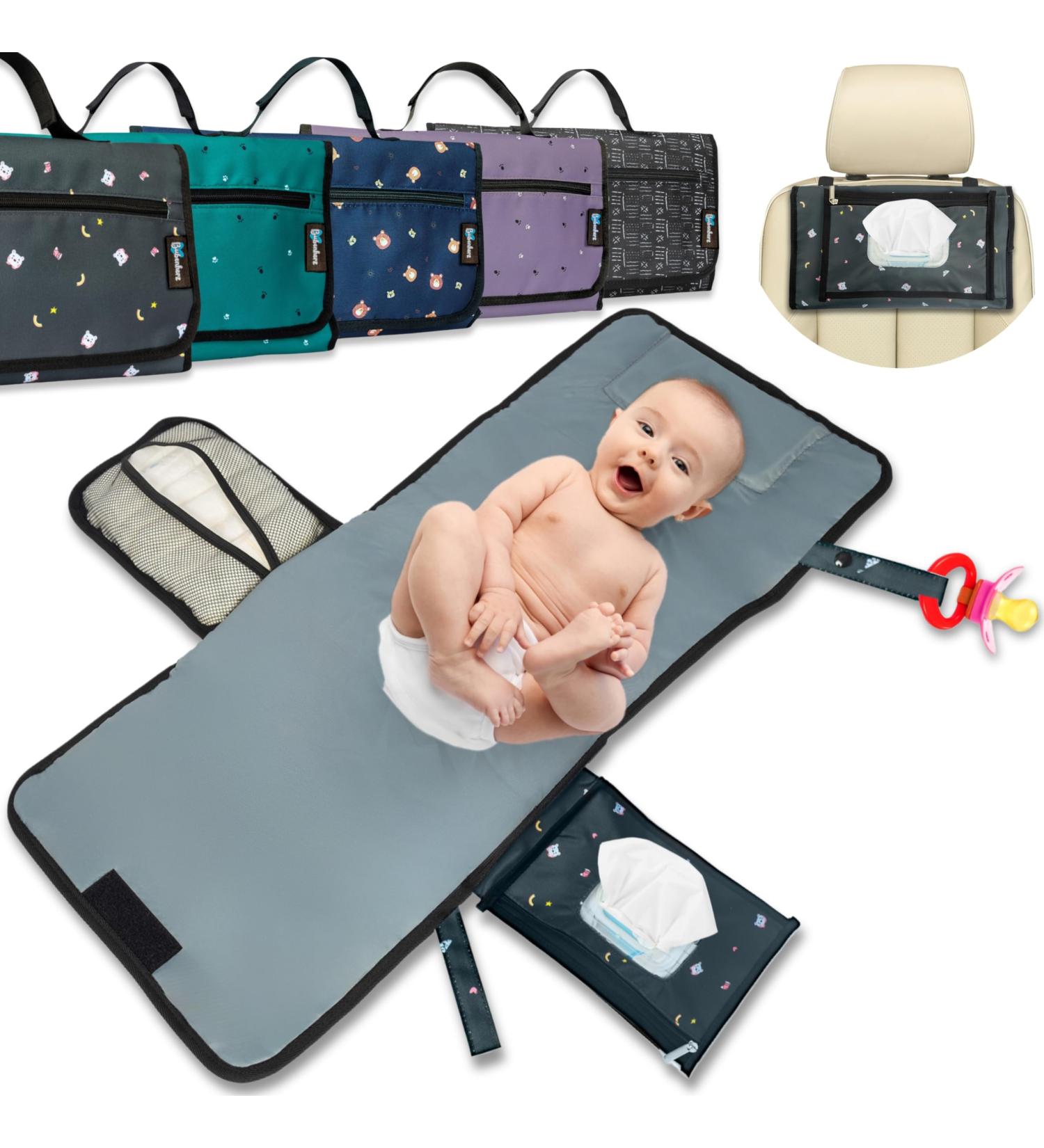 Buy Bubenherz XL Diaper Pocket | Comfort Hygiene Wrap & Non-Slip Wet Cloth | Diaper Bag Organizer for All Sizes - Greybear - Buy Online on GoSupps.com