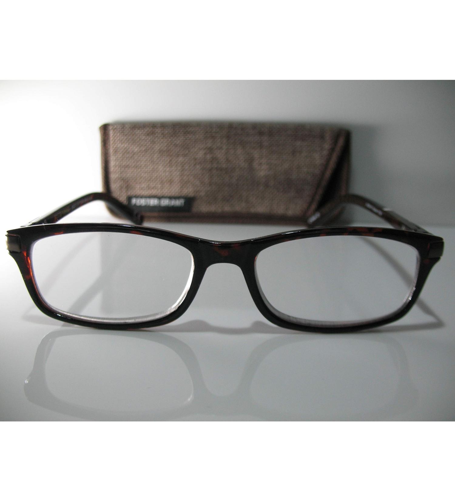 Foster Grant Men's Roman Tortoise Reading Glasses +1.75 | Stylish & Durable | International Shipping Available - Buy Online on GoSupps.com