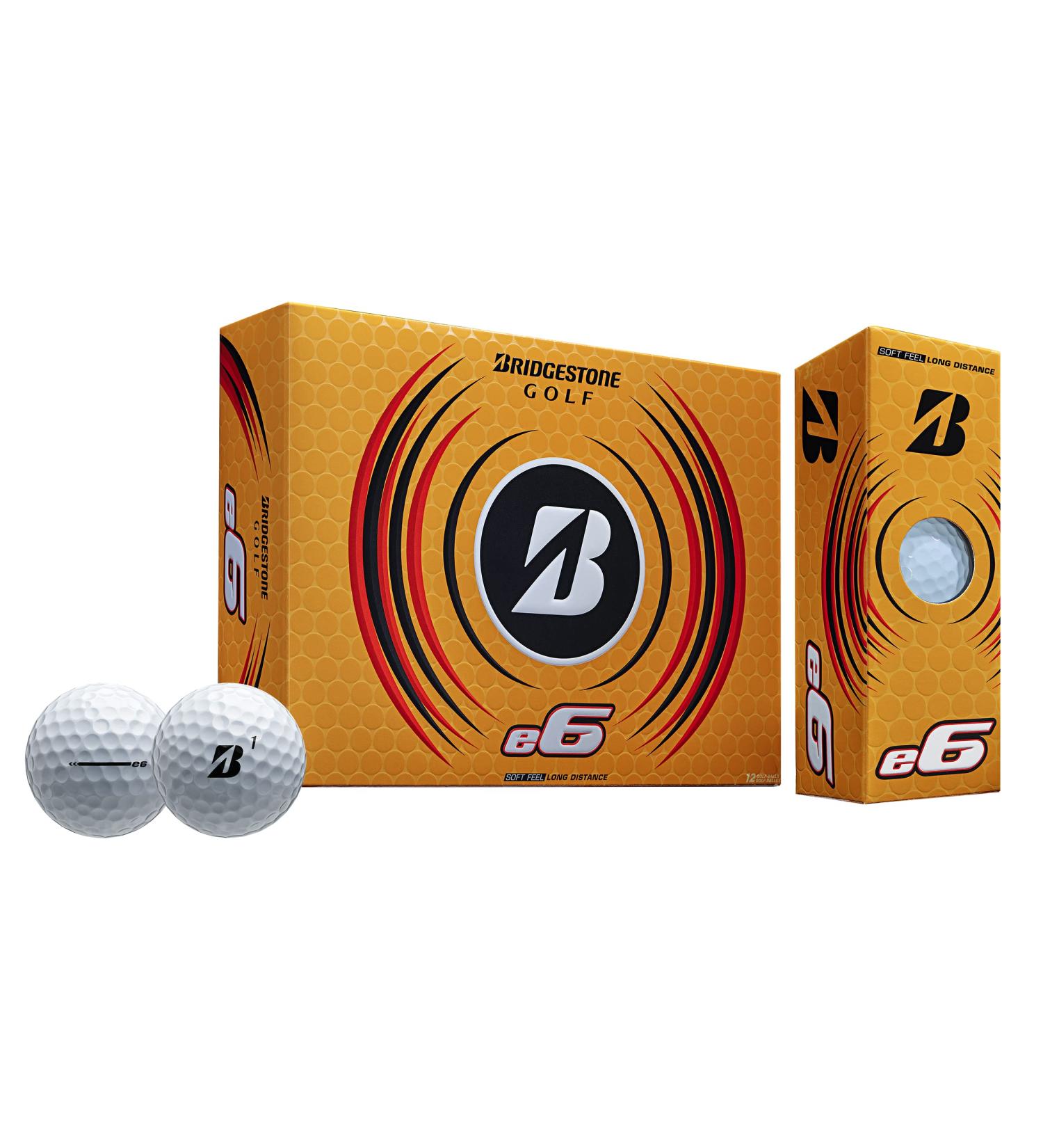 Bridgestone 2023 e6 White Golf Balls - Premium Dozen for Ultimate Performance - Buy Online on GoSupps.com