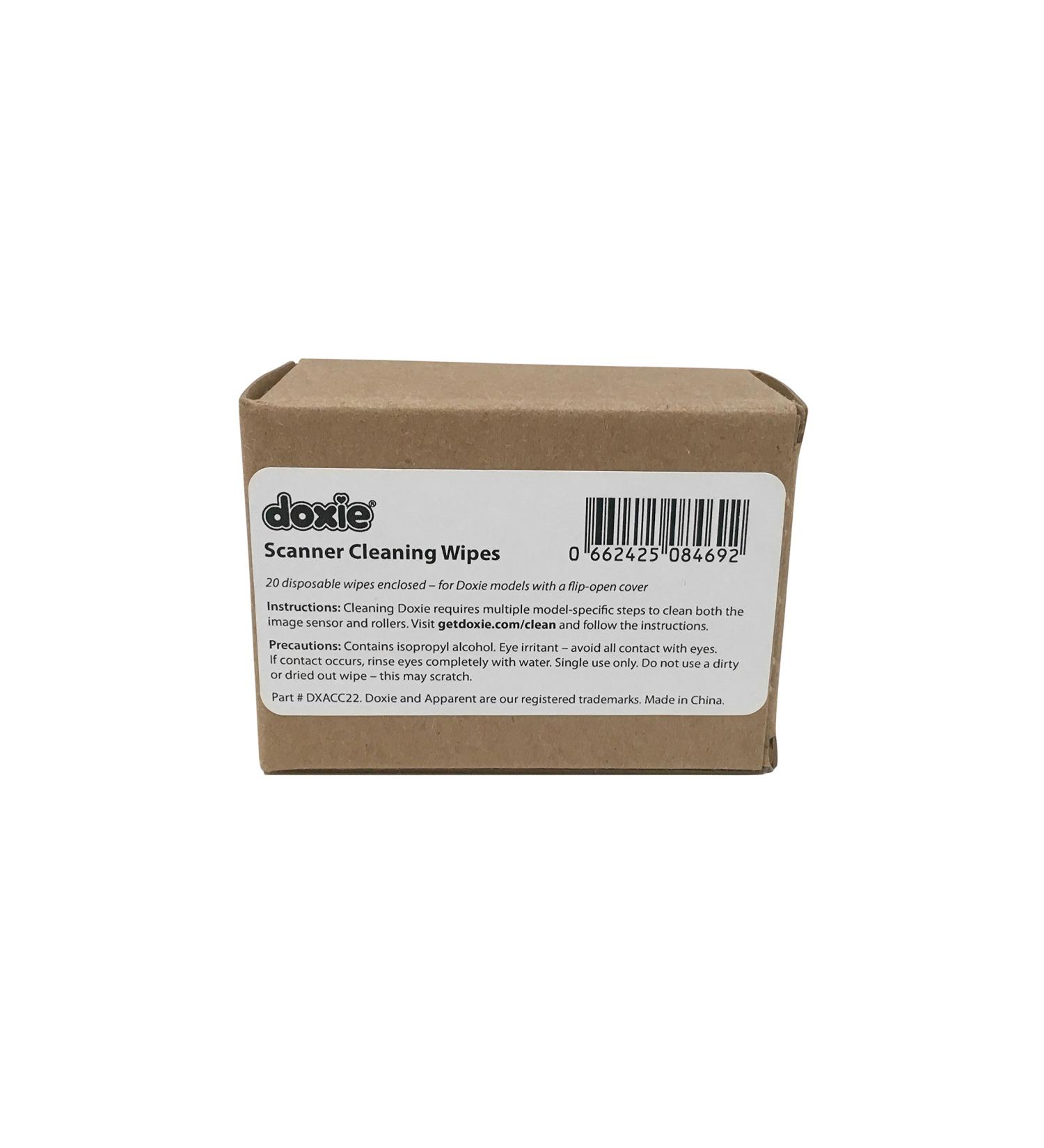 Doxie Scanner Cleaning Wipes (20 Pack) (for All Flip-Open Models)