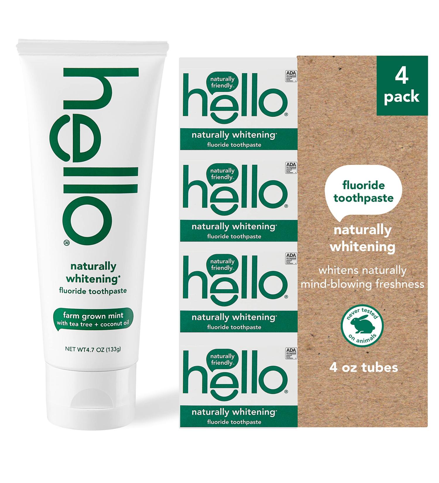 Farm Grown Mint Whitening Toothpaste | Vegan SLS Gluten Peroxide Free | 4.7oz - 4 Pack - Buy Online on GoSupps.com