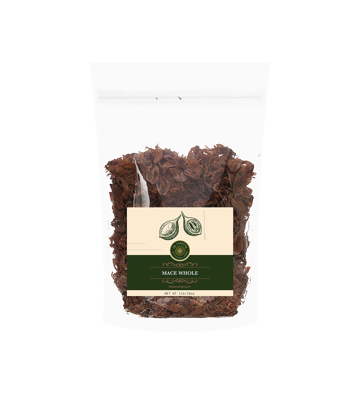 US-FARMERS Natural Premium Quality Mace Whole in Resealable Bag, 1 Lb