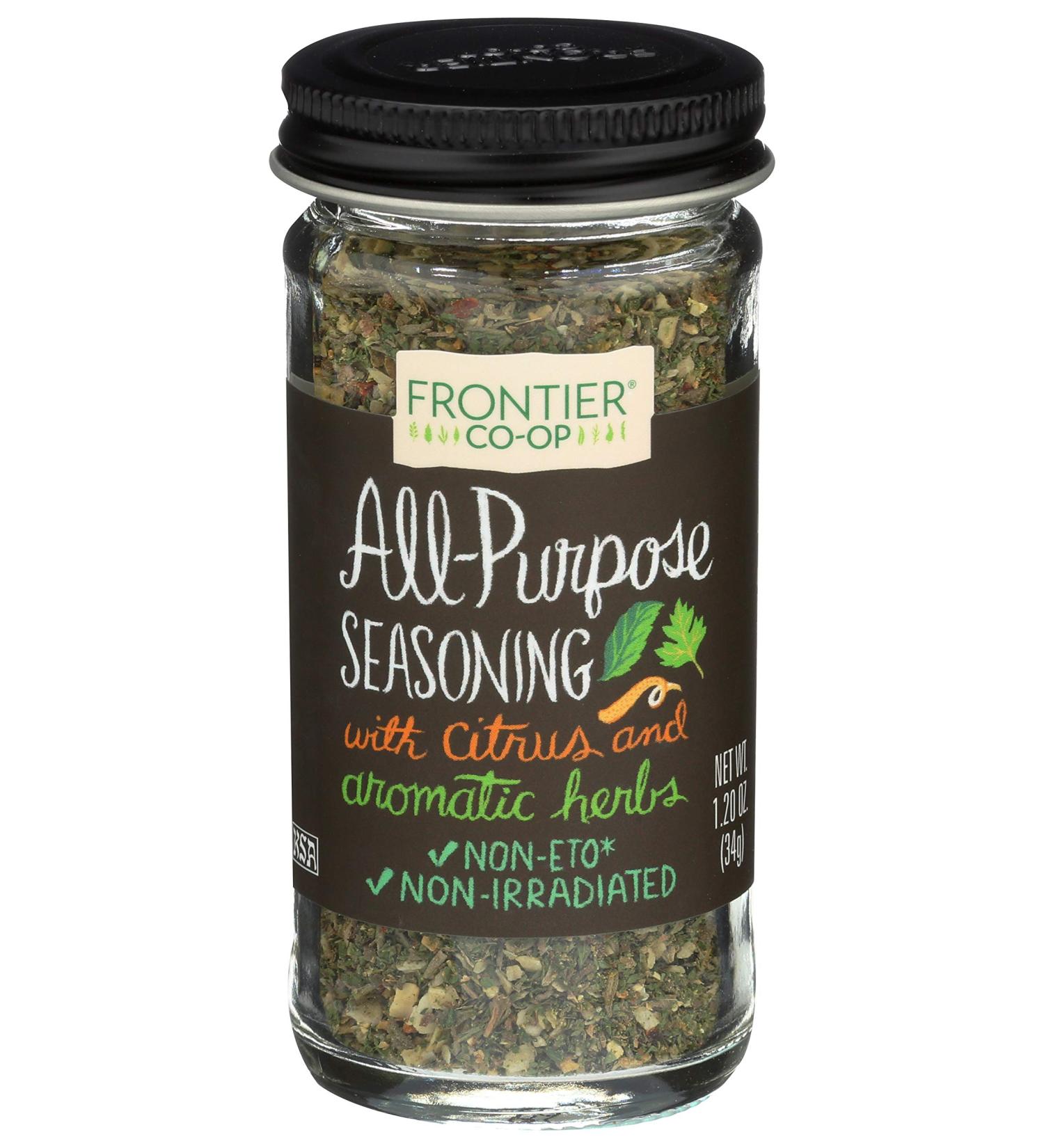 Frontier All-Purpose Seasoning with Citrus & Herbs - 1.20 oz | Natural Flavor Boost - Buy Online on GoSupps.com