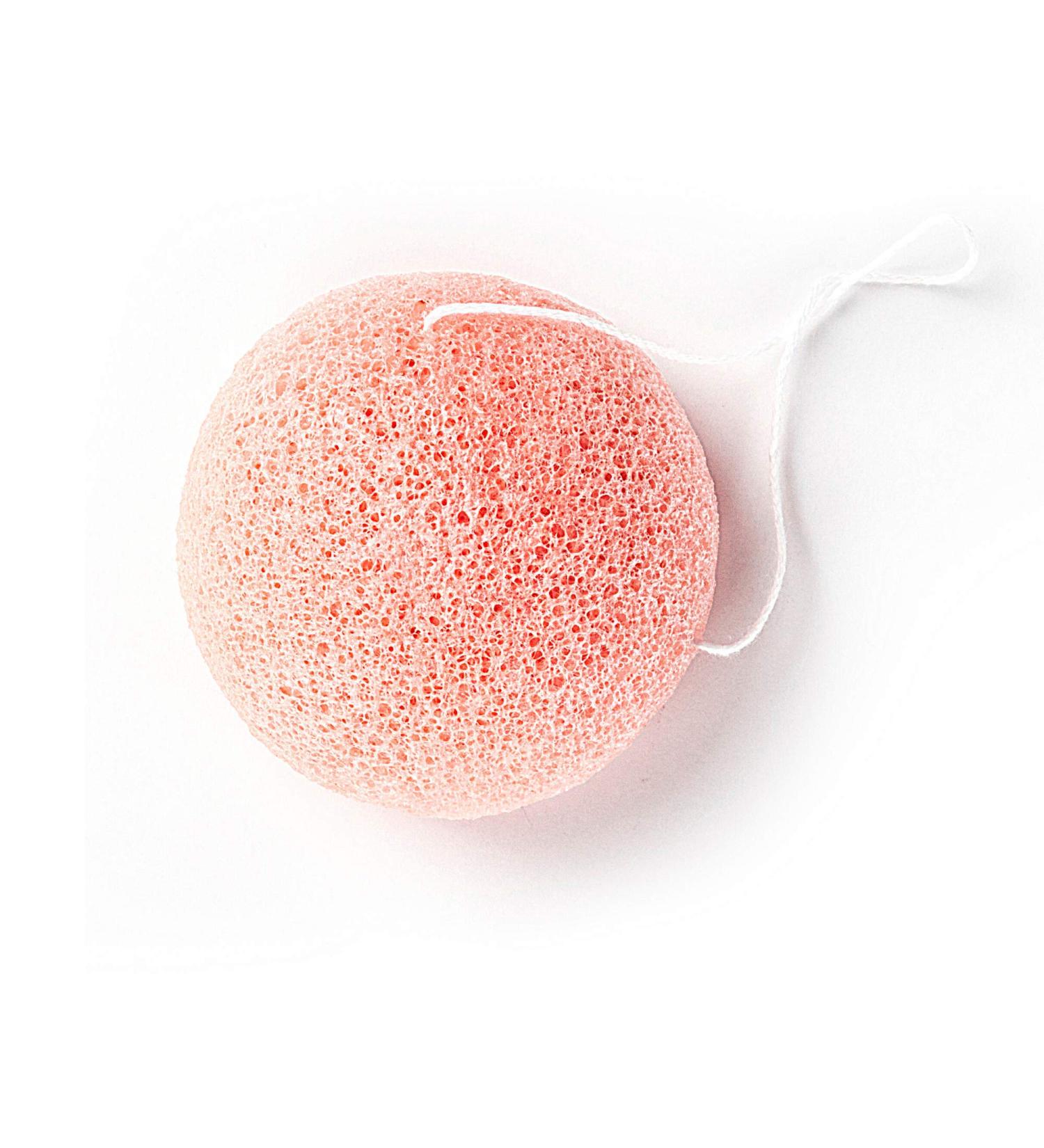 Buy FReed Blue 100% Natural Organic Pink Rose Konjac Facial Sponge - Deep Cleansing & Gentle Exfoliation | International Shipping - Buy Online on GoSupps.com
