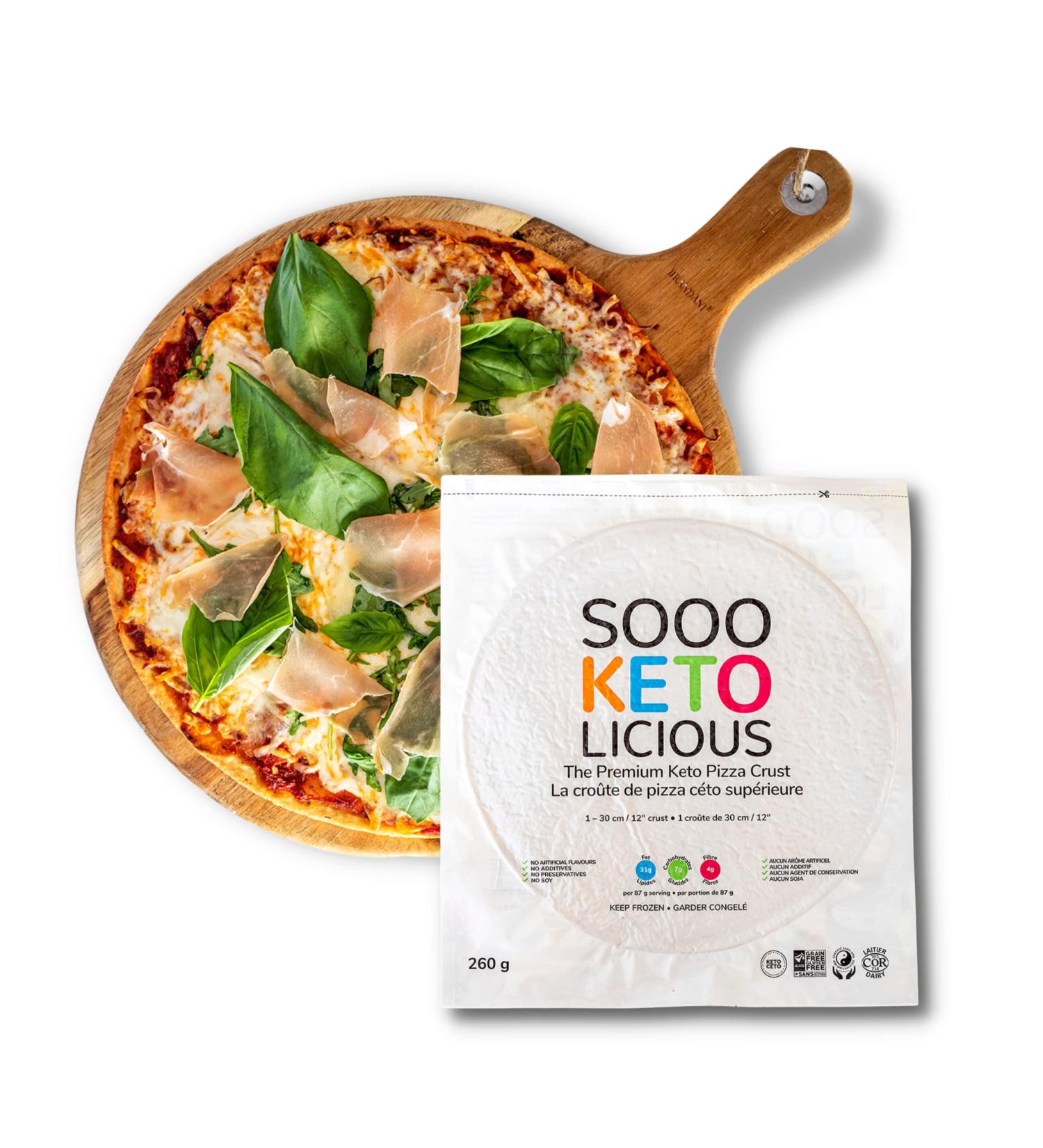Premium Fresh Keto Pizza Crust - Low Carb, Soy-Free, No Additives, Preservatives, or Artificial Flavors - 12 2 Pack - Buy Online on GoSupps.com