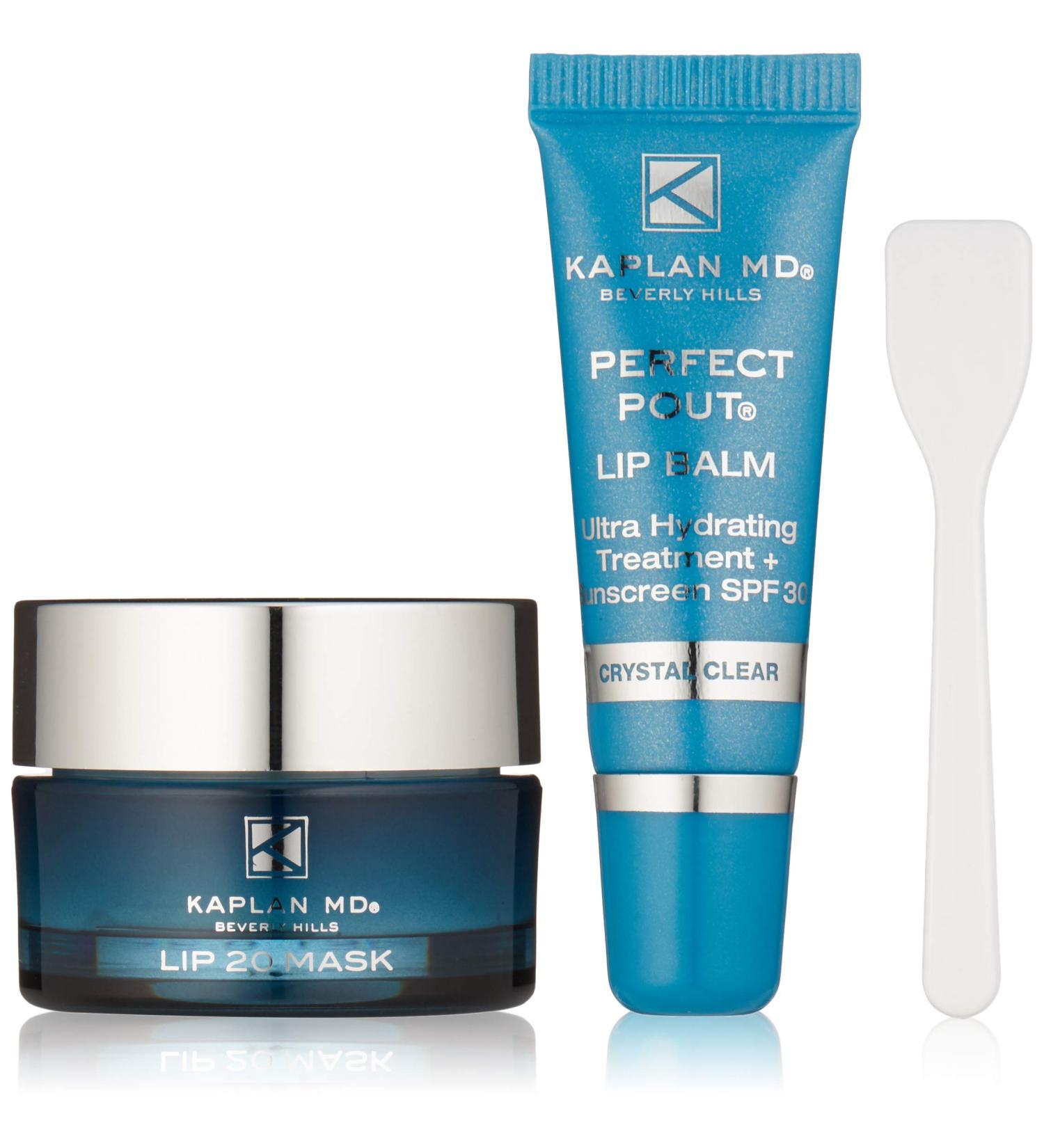 KAPLAN MD Perfect Pout Duo: Lip Mask (0.5 oz.) & Crystal Clear Lip Balm (0.17 oz.) - Buy Online on GoSupps.com