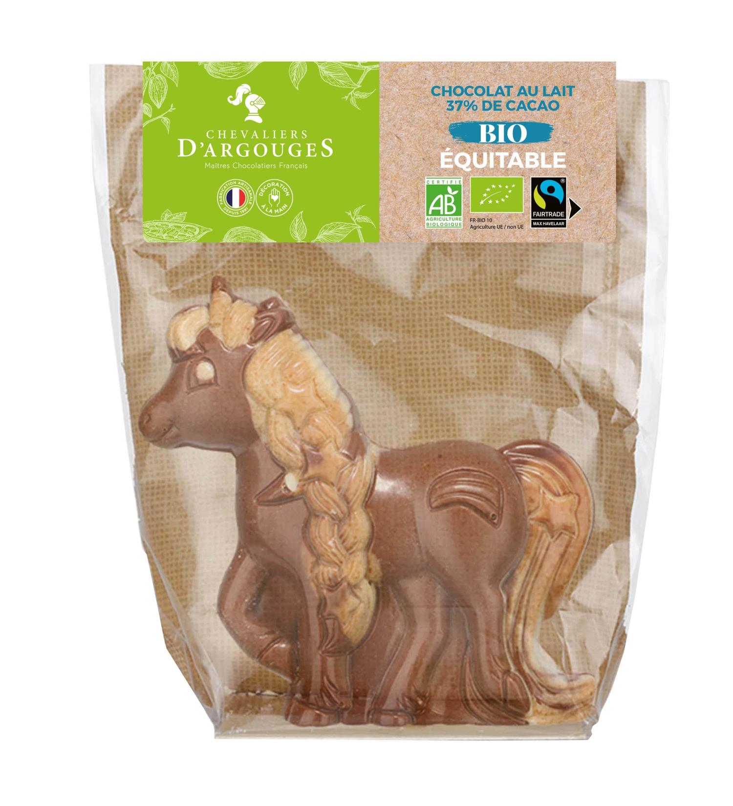 Chevaliers d'Argouges - Unicorn milk chocolate 37% Organic/Fair Trade - Easter chocolate - 90g - Buy Online on GoSupps.com