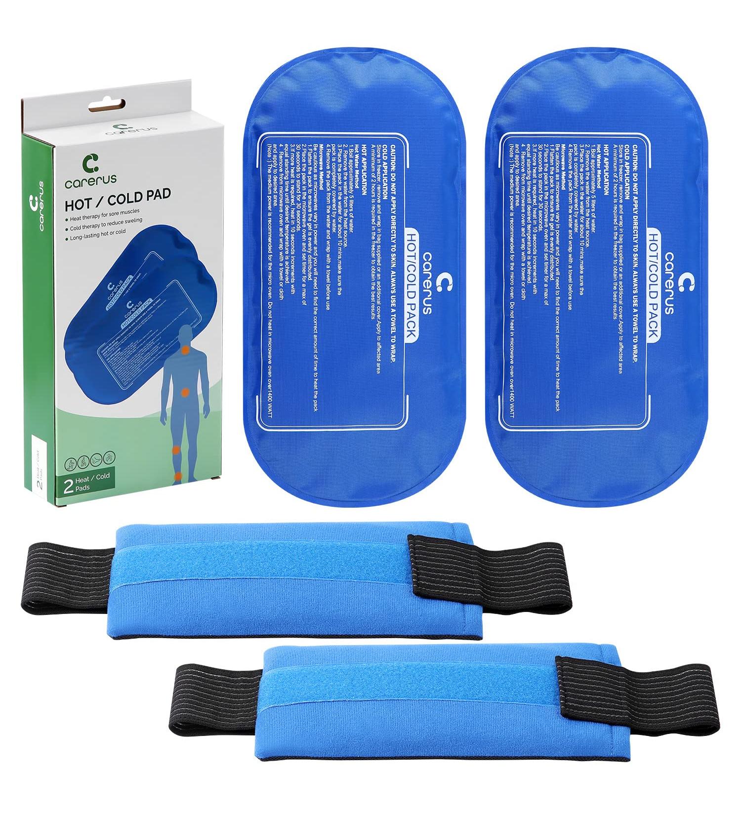 Reusable Hot Cold Gel Ice Packs for Injuries | Adjustable Wraps for Joint Pain, Muscle Soreness | Shoulder, Knee, Back Pain Relief - Buy Online on GoSupps.com