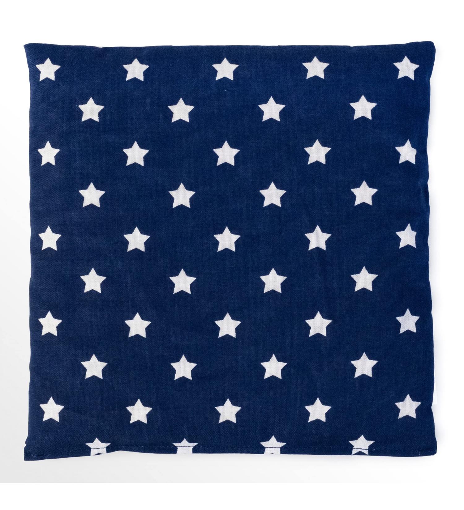 Rapeseed Pillow 19x19cm - Stars Blue | Versatile Small Grain Heat & Cold Pad for Comfort - Buy Online on GoSupps.com