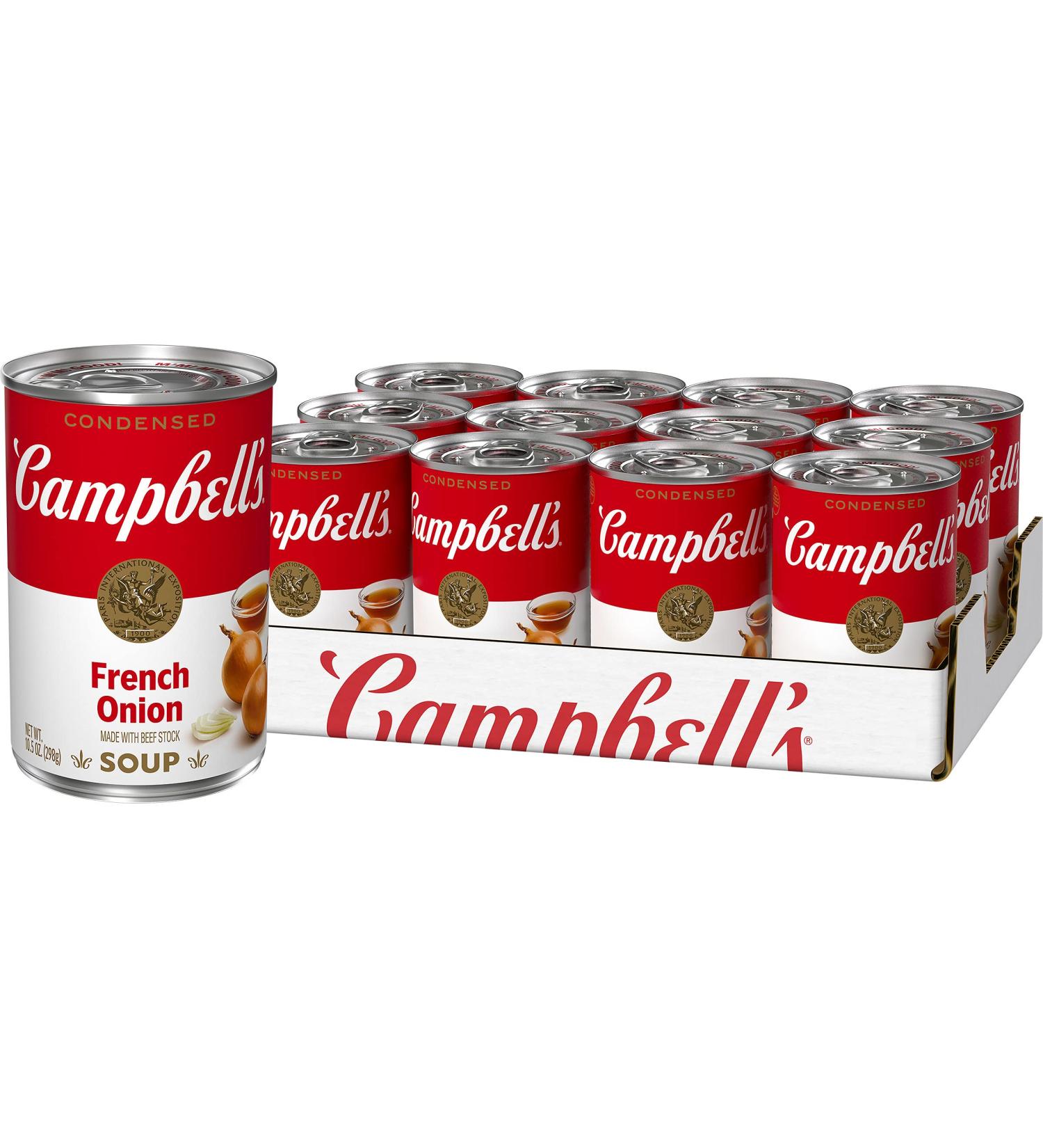 Campbell's French Onion Soup 10.5oz Can - Pack of 12 - Buy Online on GoSupps.com