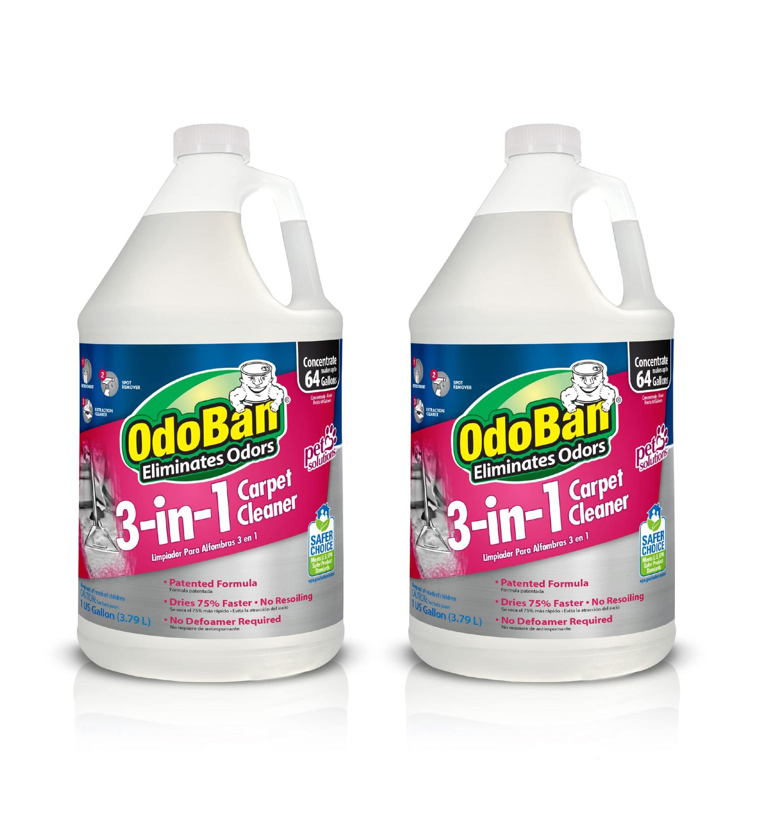 OdoBan 1 Gal 3-in-1 Carpet Cleaner 2-Pack - Powerful Cleaning Solution - Buy Online on GoSupps.com