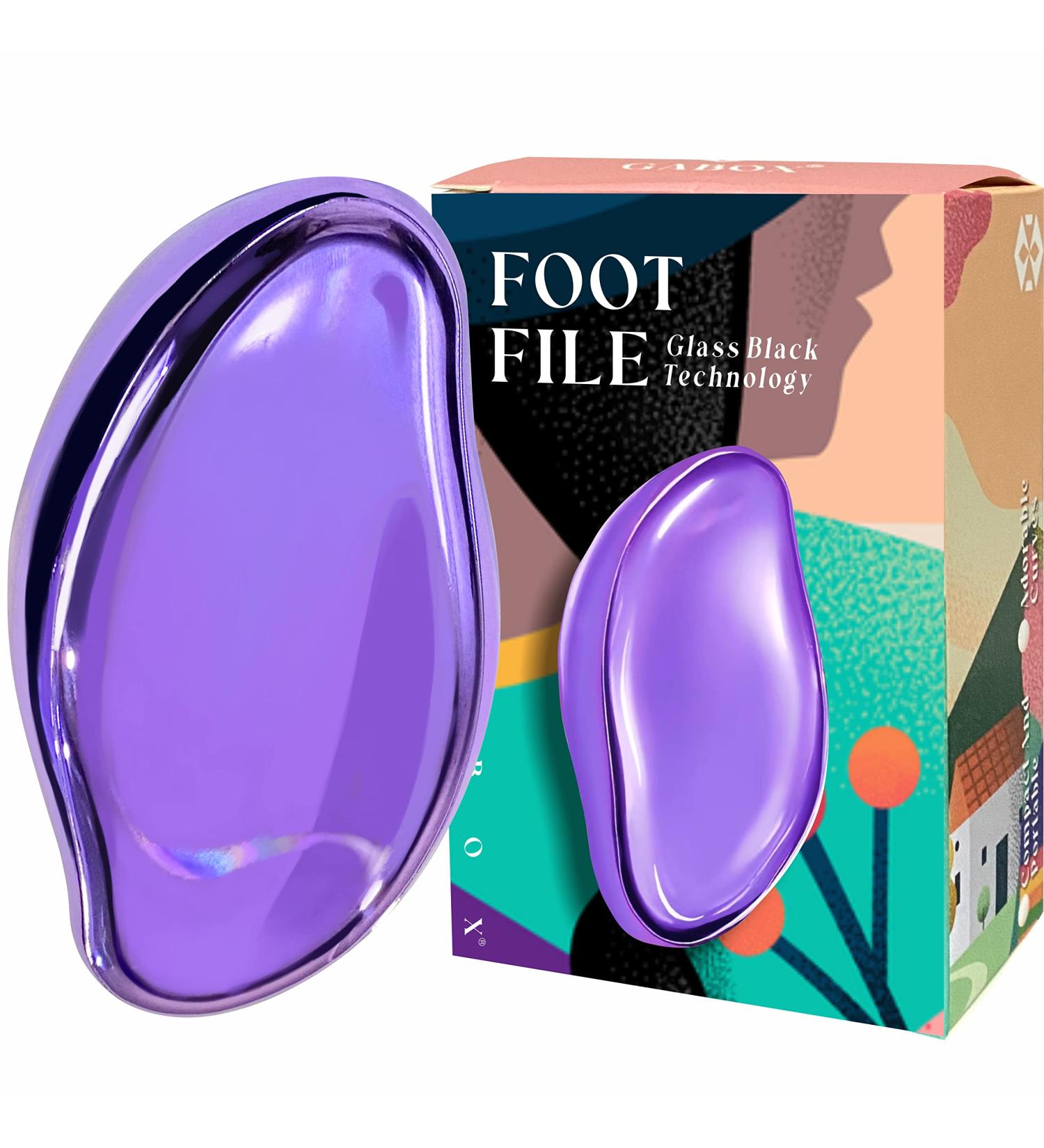 Callus Remover Foot Scrubber | Dead Skin Heel Scraper Pedicure Tool | Purple Foot SPA for Men and Women - Buy Online on GoSupps.com