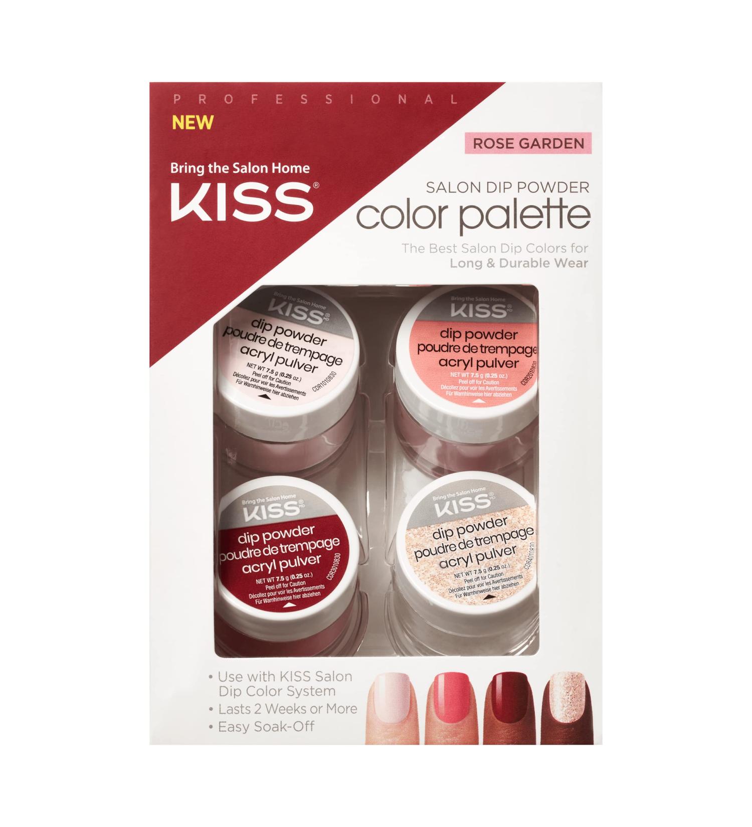 KISS Salon Dip Color System Powder Palettes Set - Rose Garden Collection (4 Pack) - Buy Online on GoSupps.com