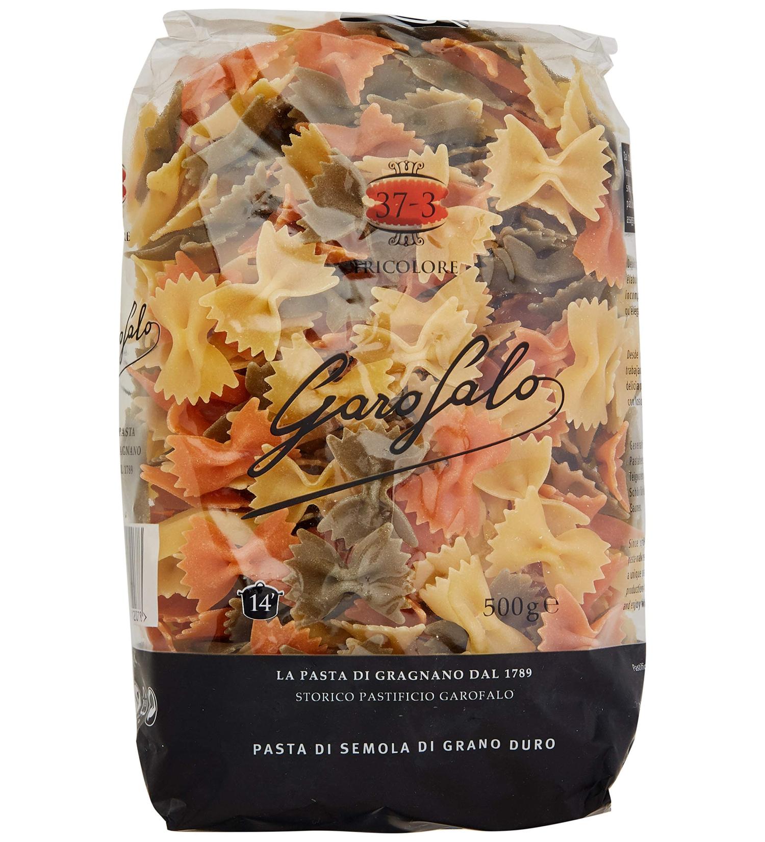 Garofalo Farfalle Tricolore Pasta 500g - Premium Italian Pasta for Delicious Meals - Buy Online on GoSupps.com