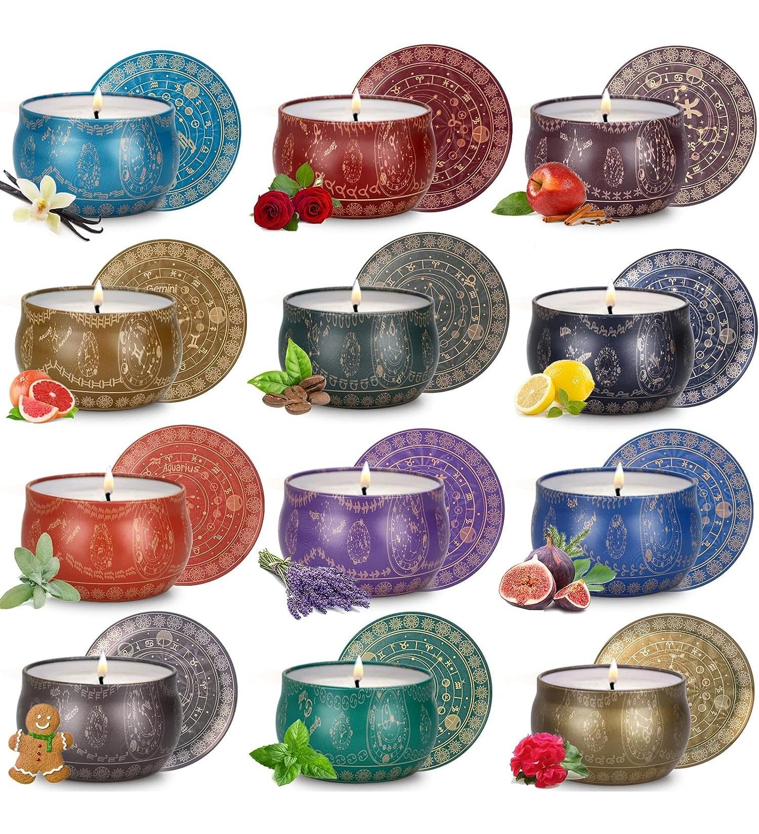 Yming 12-Piece Fragrance Candle Gift Set for Women - Soy Wax Aromatherapy Birthday Presents & Perfect Gifts for Her - Buy Online on GoSupps.com