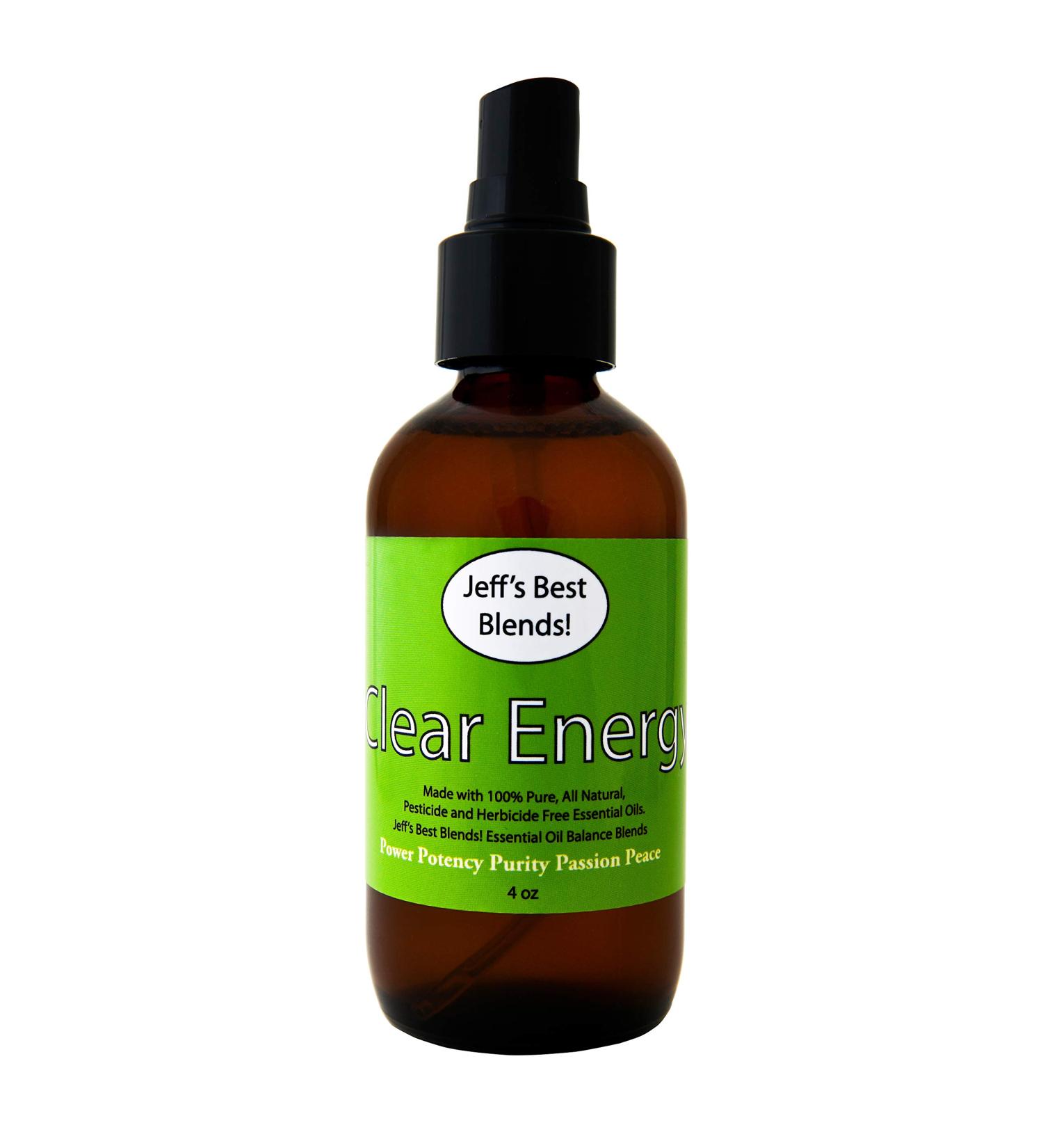 Jeff's Best Blends! Clear Energy Scent-Therapeutic Grade Essential Oil Based Body And Room Spray - Buy Online on GoSupps.com