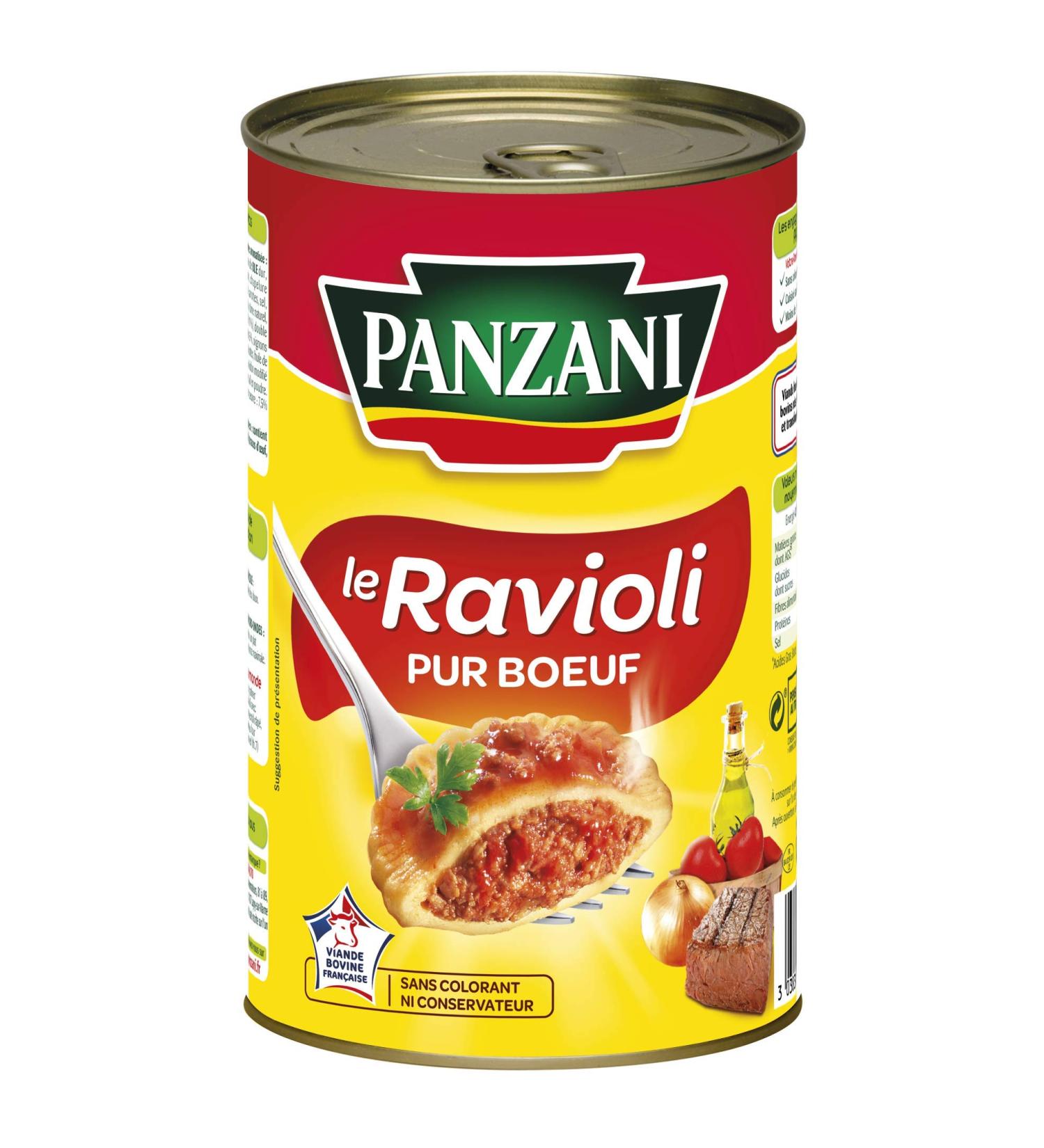 Panzani Ravioli, Pure Beef, 1.2kg