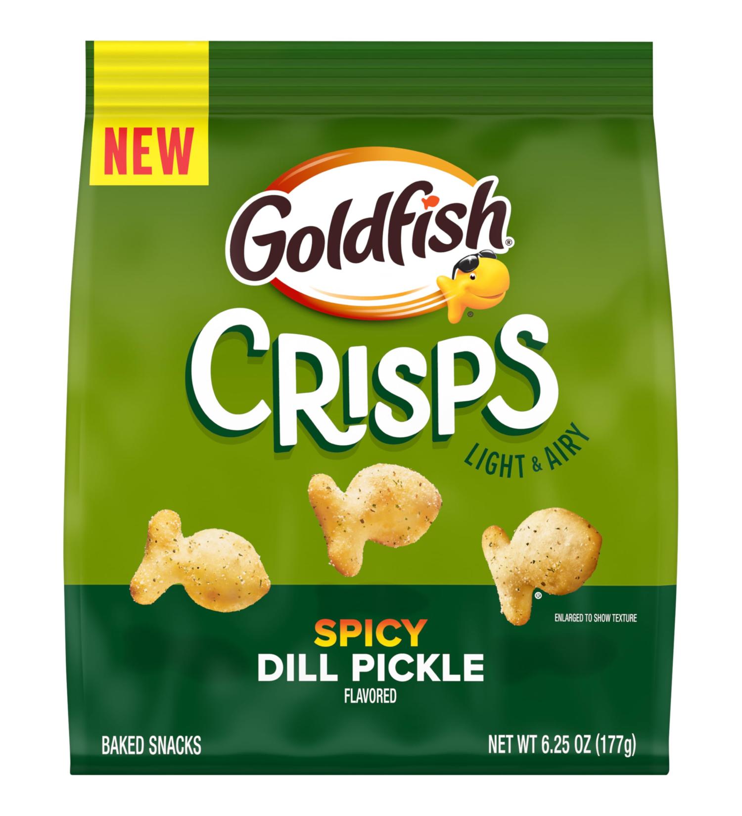 Goldfish Crisps Crackers aux frites cuites cuites au four aromatis es l'aneth pic sac de 177 2 g - Buy Online on GoSupps.com