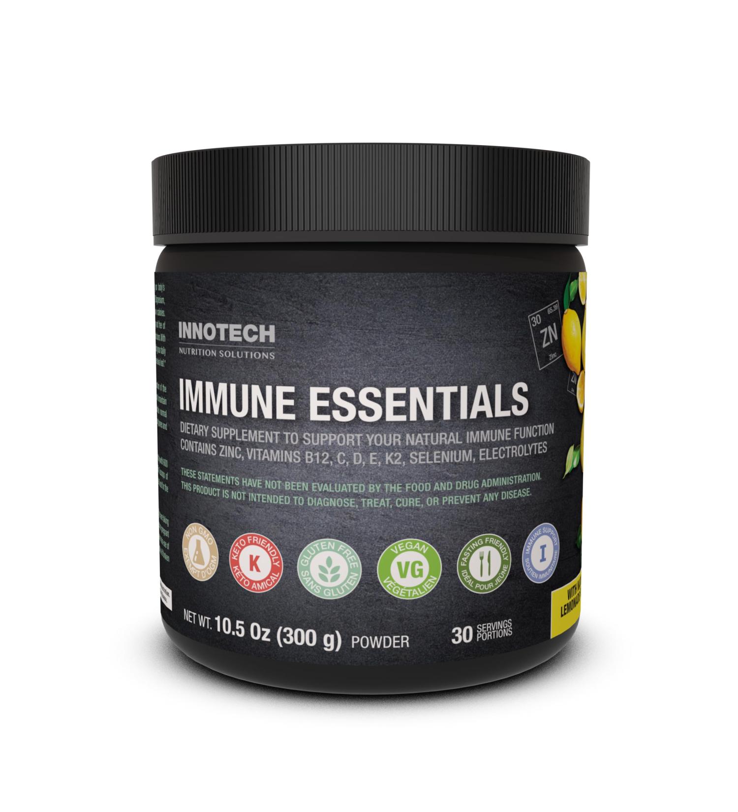 Innotech Nutrition Solutions Immune Essentials 300 Gram - Lemon Flavour - Buy Online on GoSupps.com