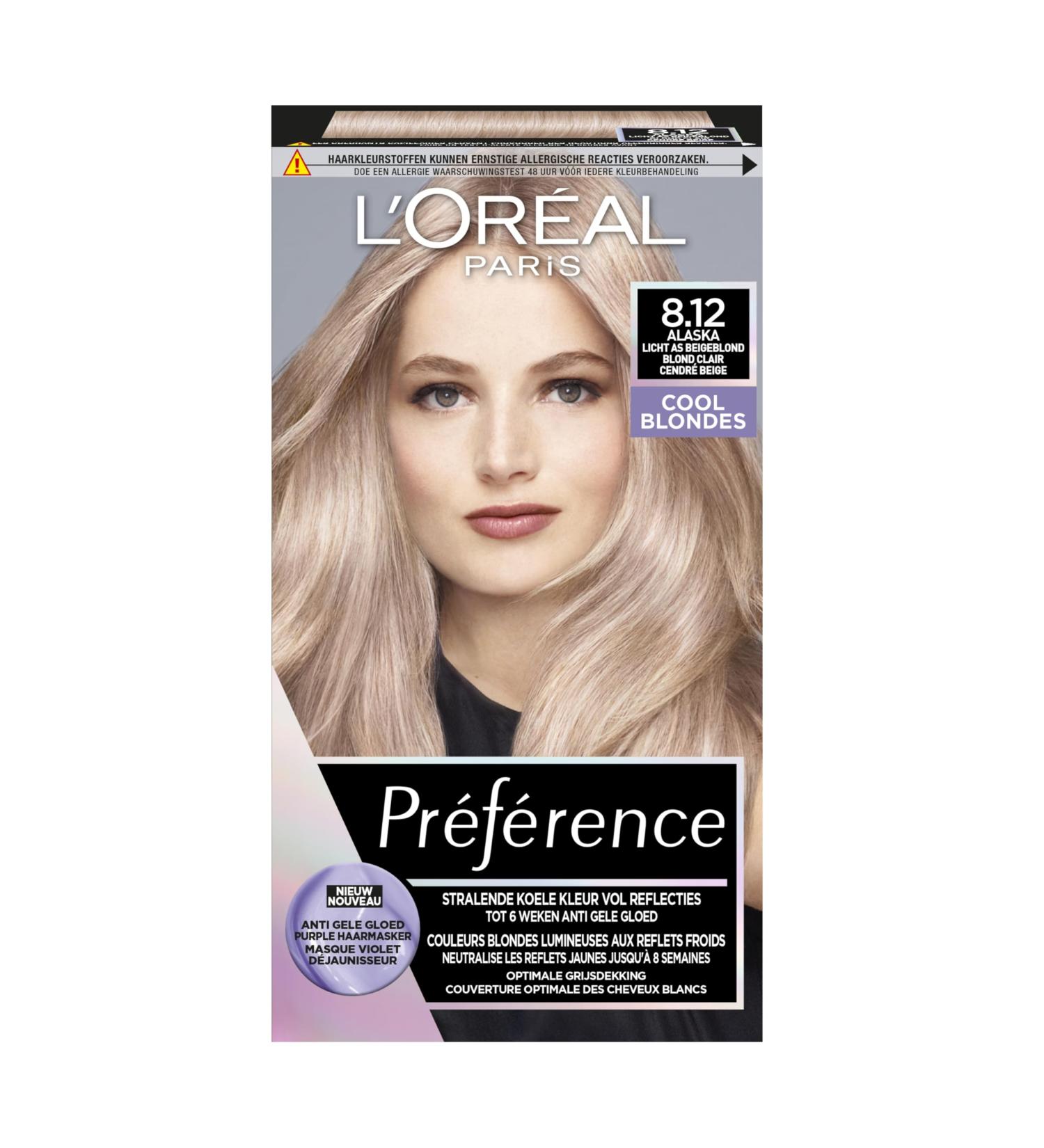 L'Or al Paris Pr f rence Classic Light As Beigeblond 8.12 - Coloration de cheveux permanente