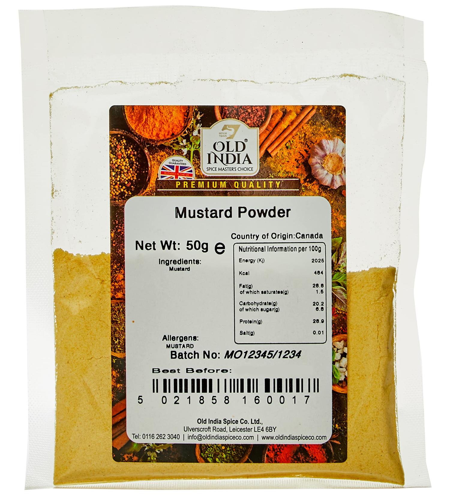 Old India Mustard Powder 50g - Classic 50g (Pack of 1) - Buy Online on GoSupps.com