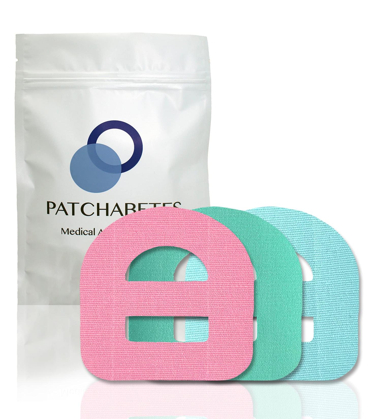 Omnipod Patches - Waterproof Hypoallergenic CGM Adhesive Pastel Pack