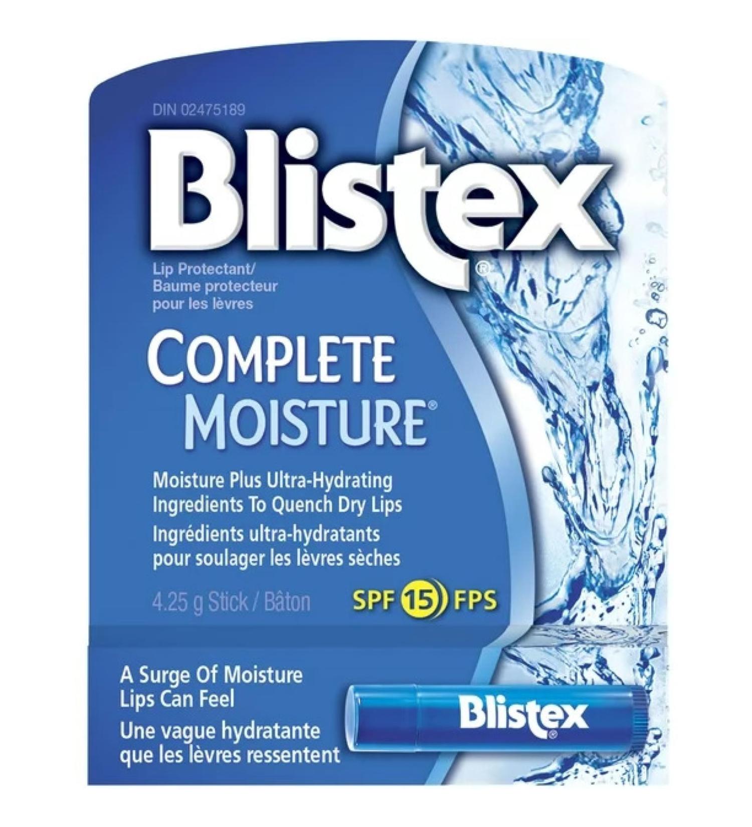 Blistex Lip Balm Complete Moisture 0.15 oz - Hydrating Lip Care for Soft Smooth Lips | Shop Internationally - Buy Online on GoSupps.com