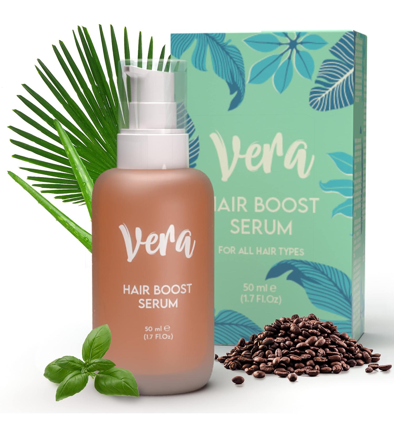 Vera Organic Hair Serum - Versatile Hair Care Serum: Biotin Hair Growth Serum Serving As a Hair Growth Oil & Hair Conditioner for Damaged Hair Containing Aloe Vera Juice Saw Palmetto - Hair Oil 50ml - Buy Online on GoSupps.com